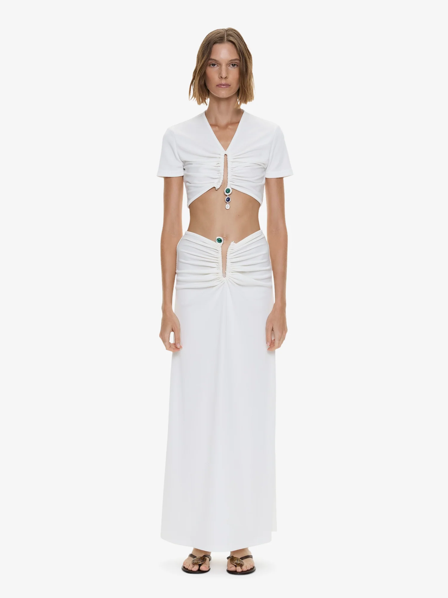 Droplet Crystal Clasp Skirt