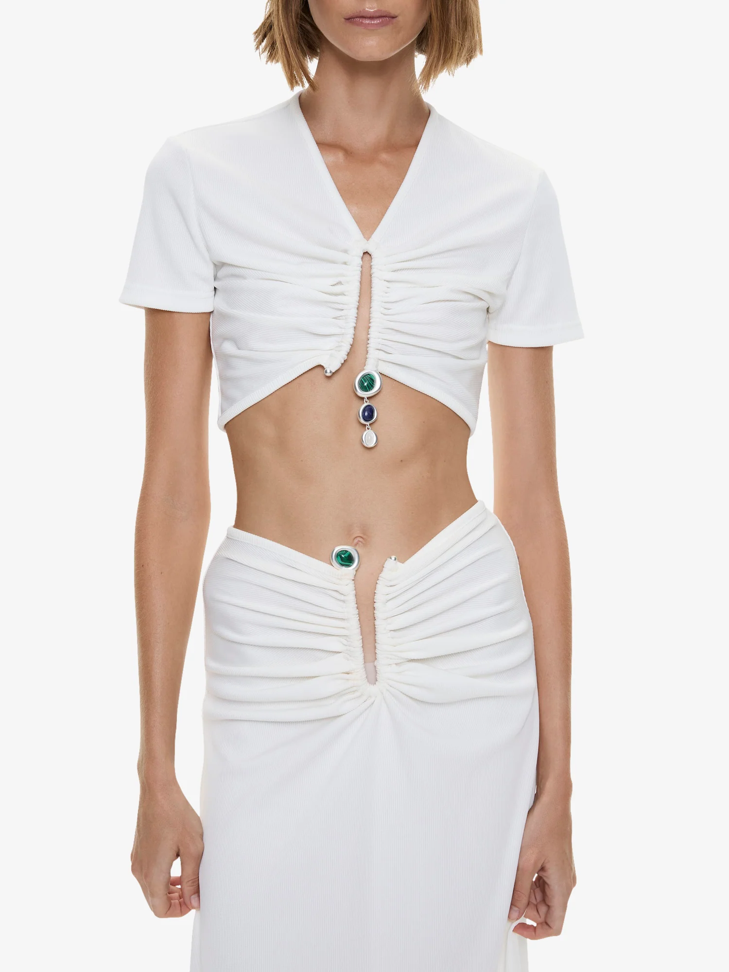 Droplet Crystal Clasp Skirt - Image 3