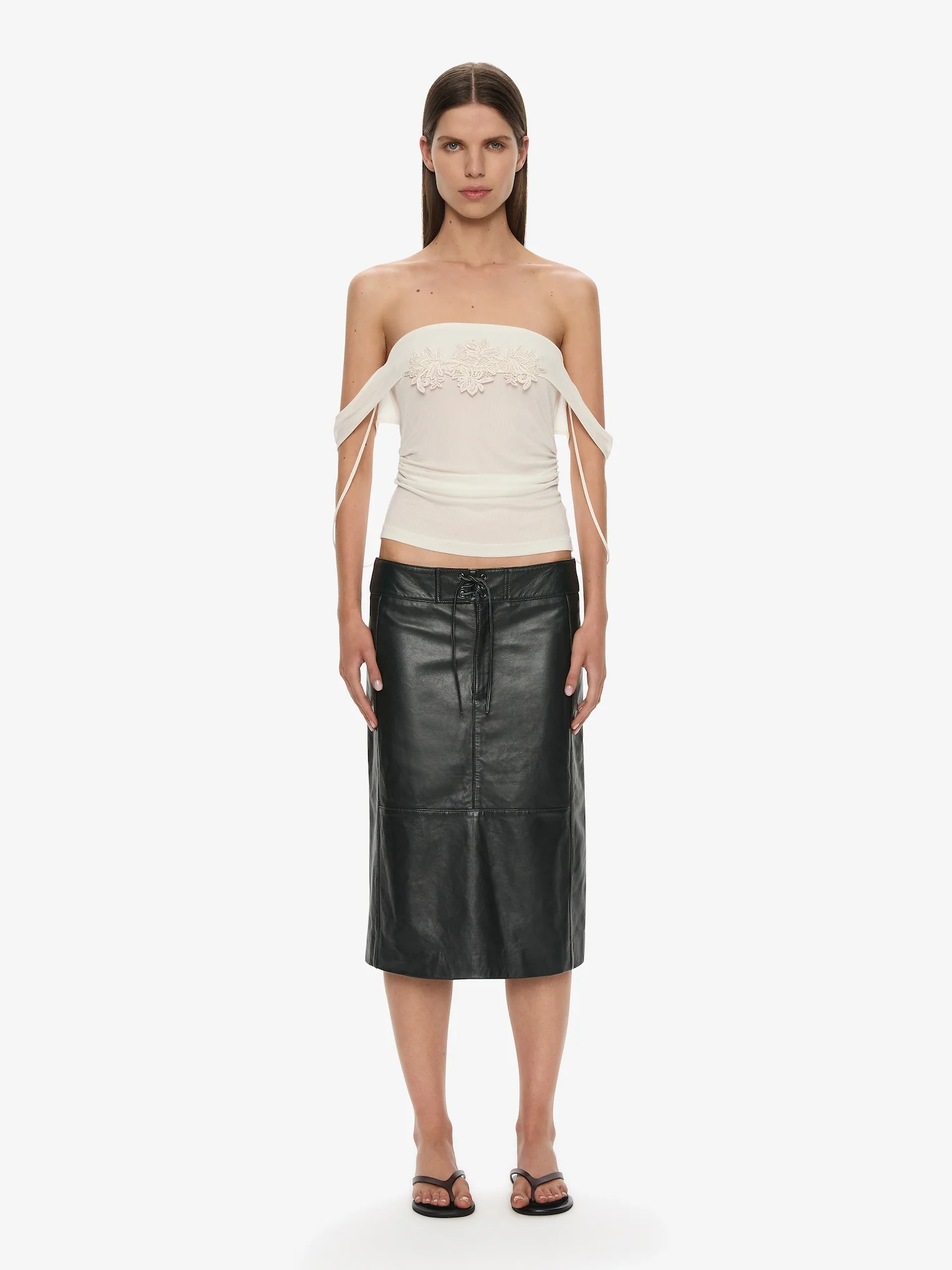 Eddie Leather Skirt