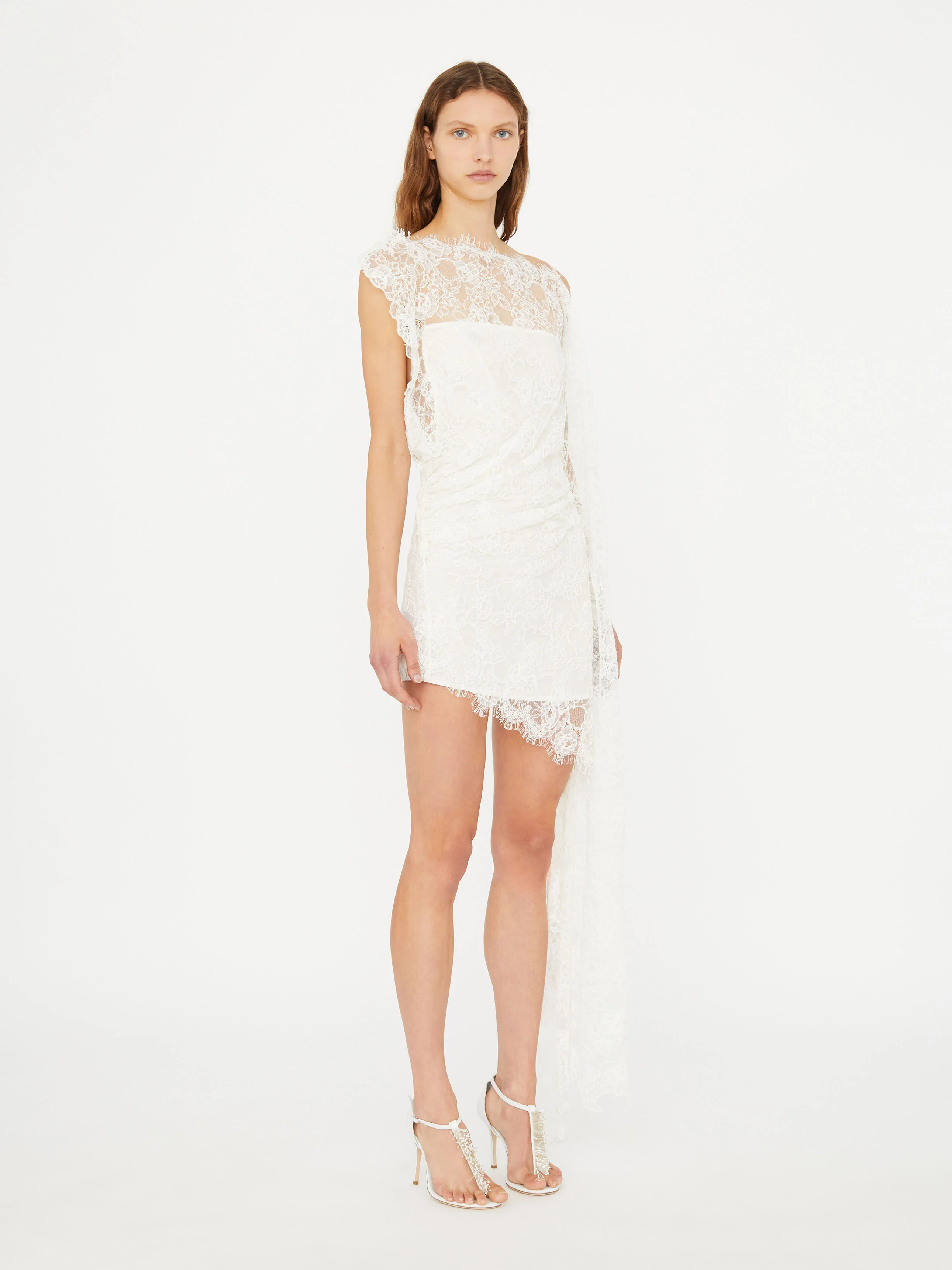 Floating Lace Mini Dress - Image 2