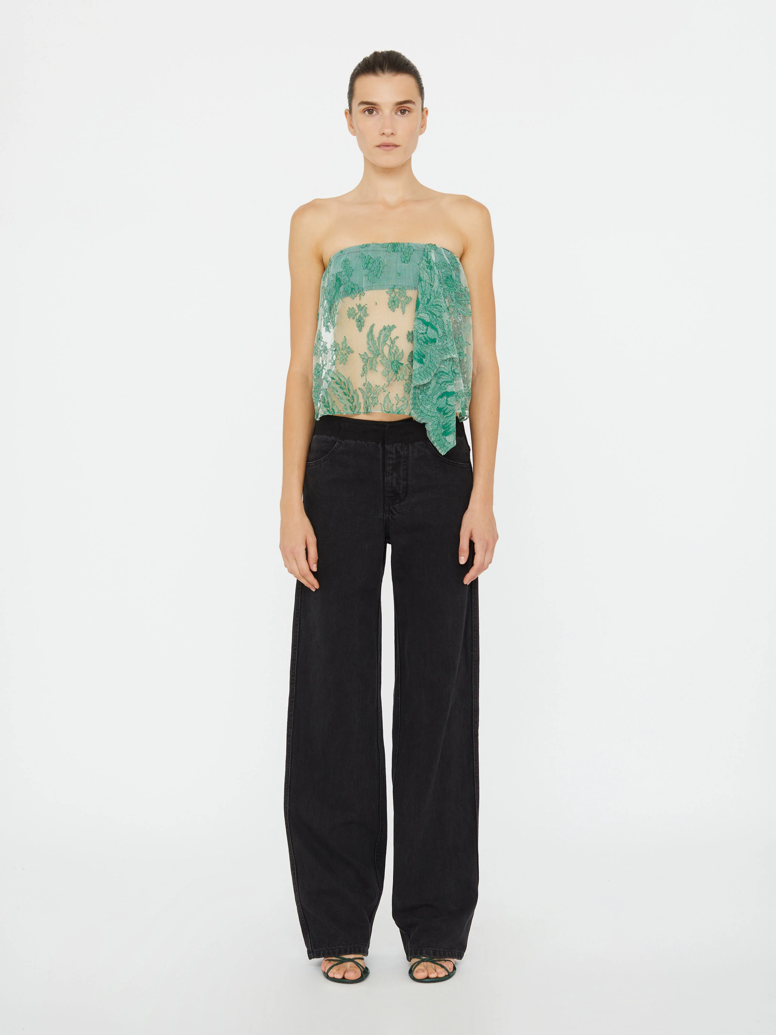Floating Lace Strapless Top - Image 2