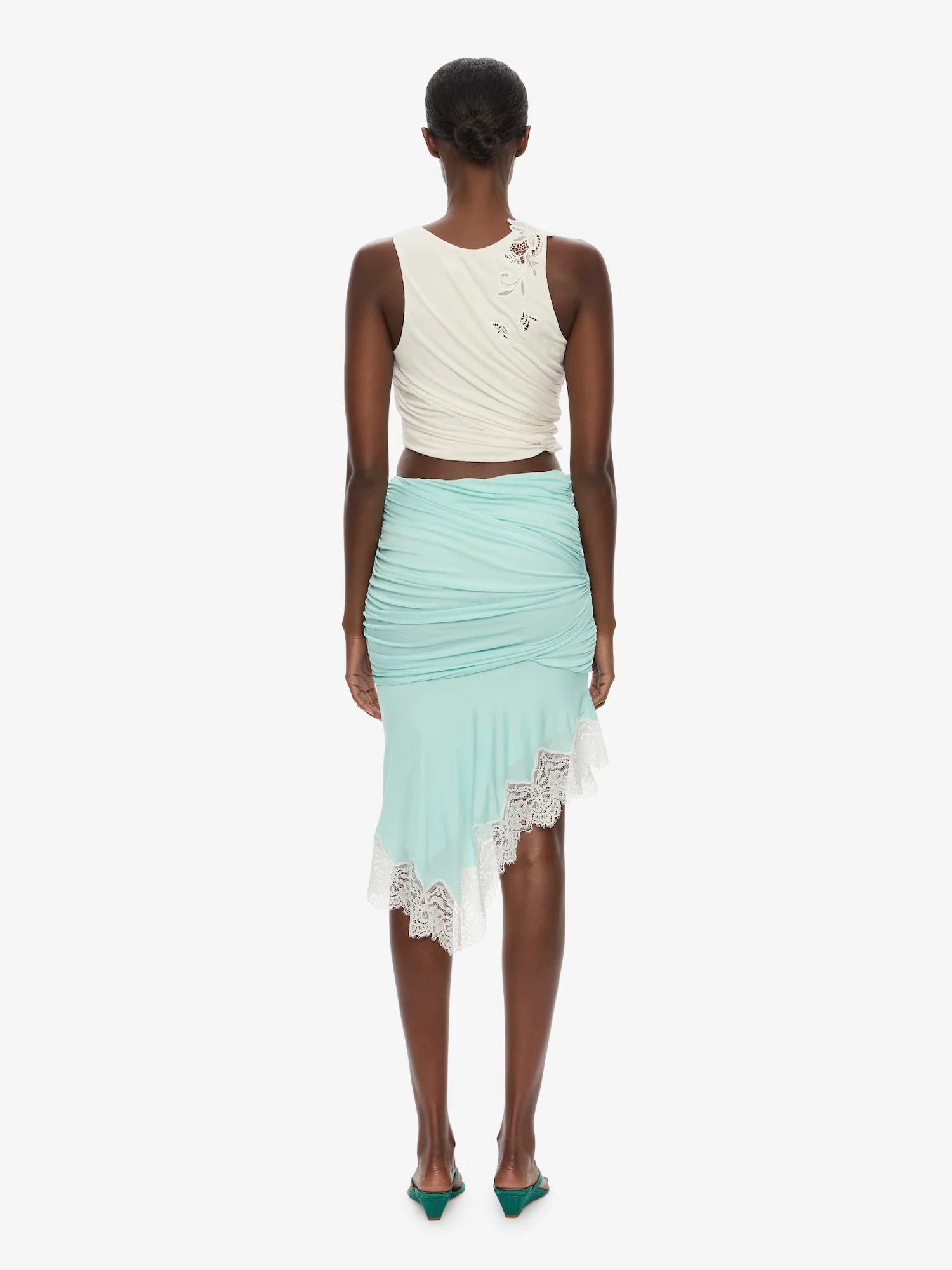 Hibiscus Embroidered Fold Up Tank - Image 5