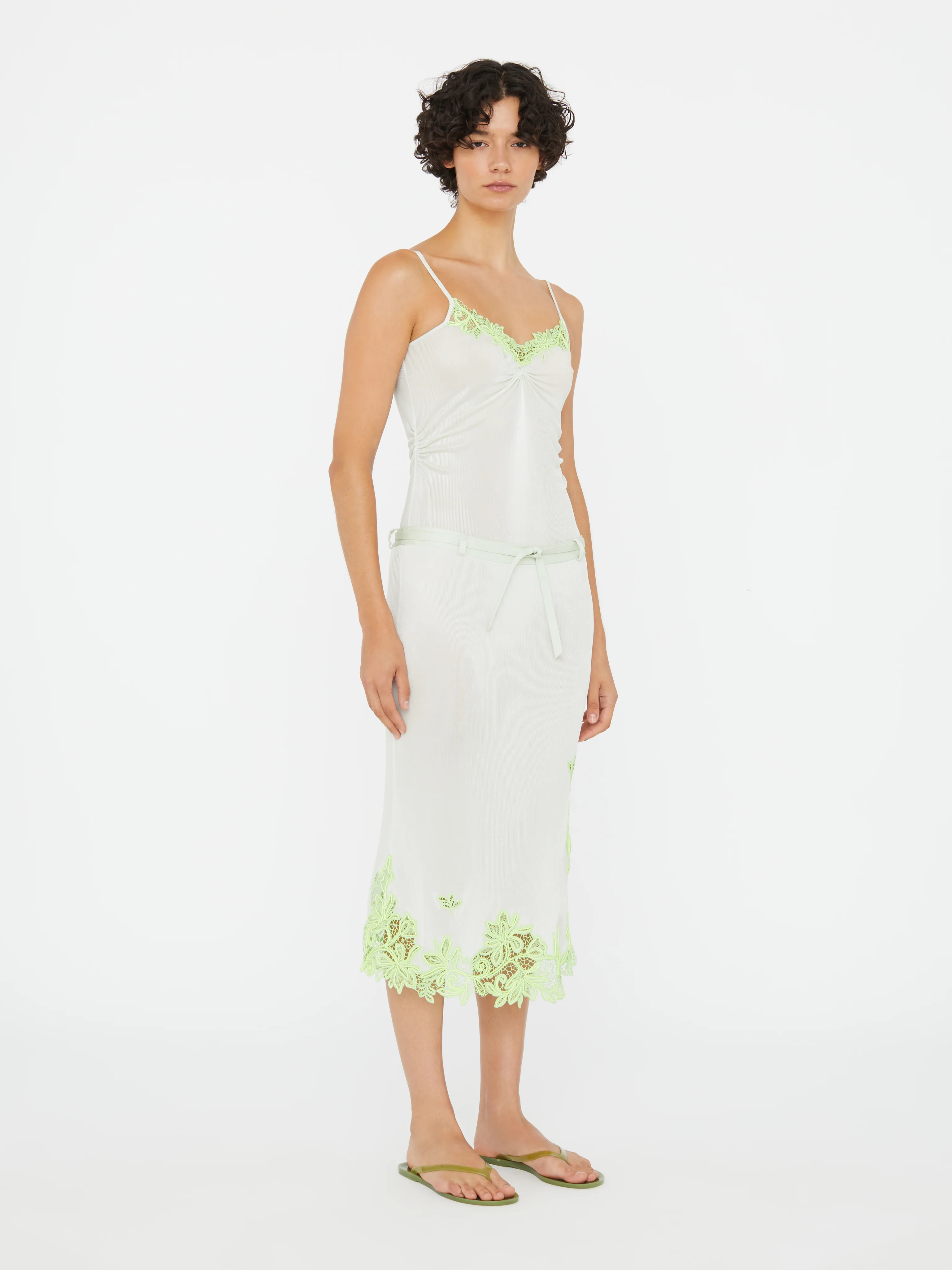 Hibiscus Embroidered Rib Bodysuit - Image 4