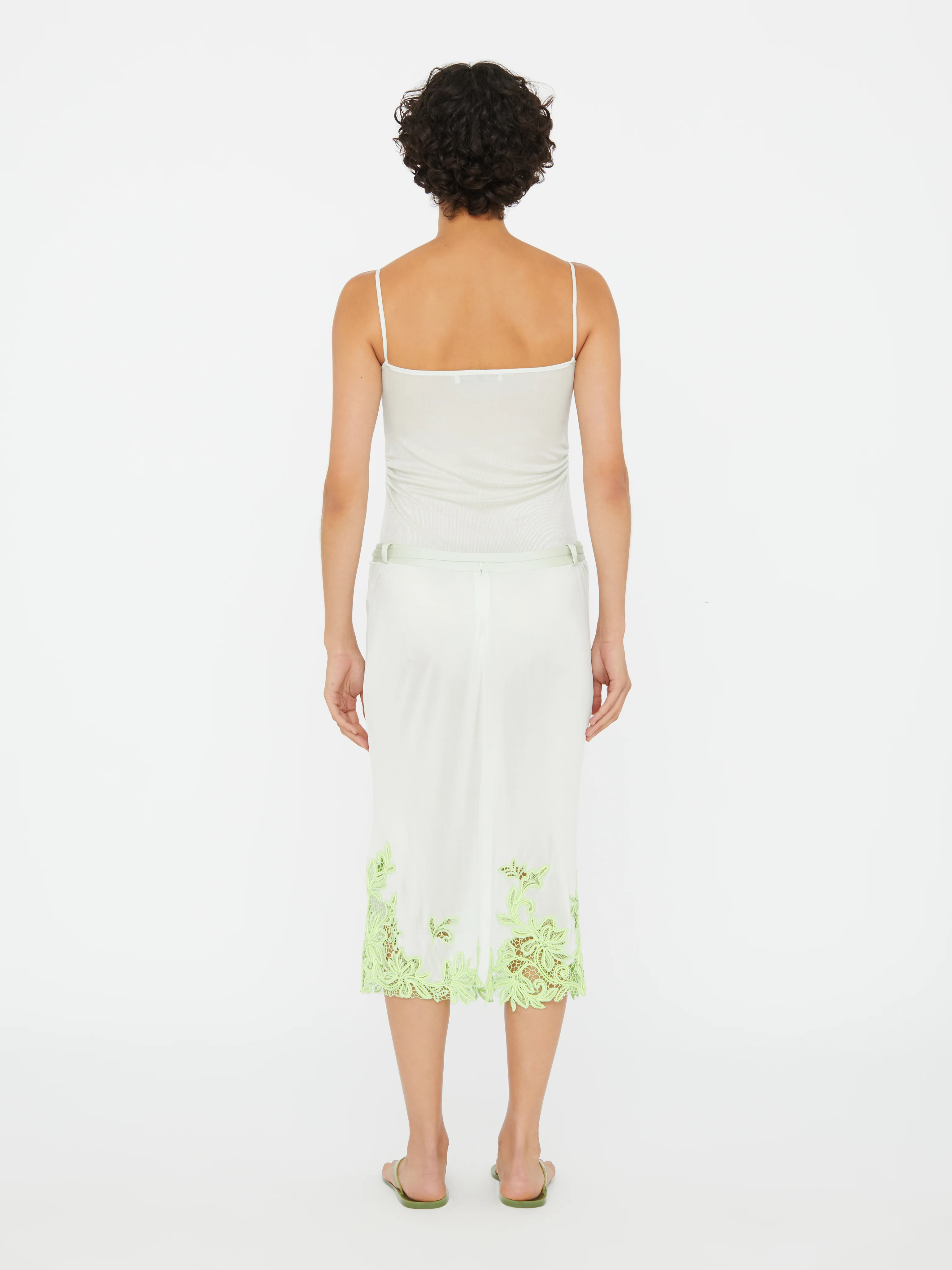 Hibiscus Embroidered Rib Bodysuit - Image 5