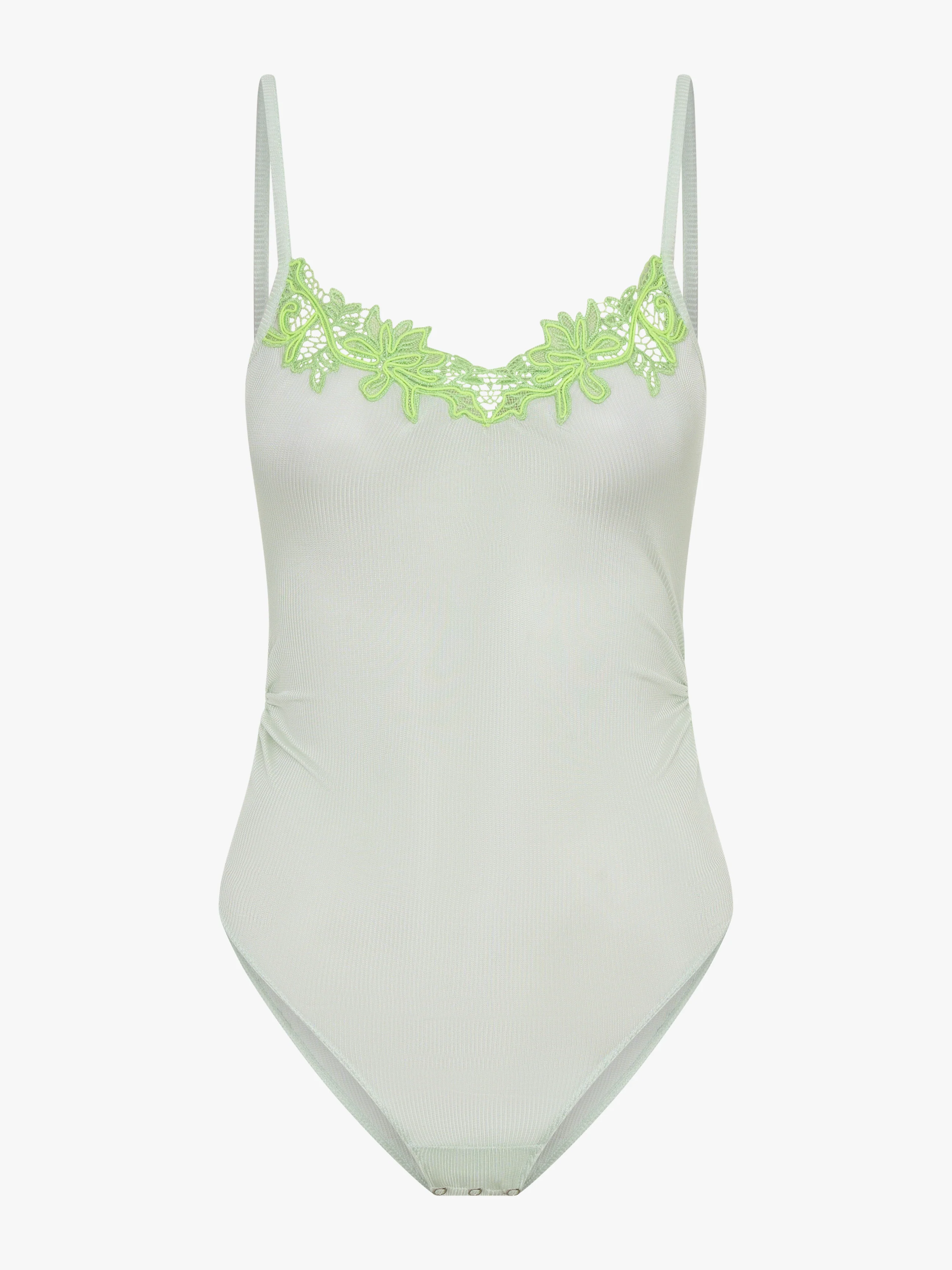 Hibiscus Embroidered Rib Bodysuit - Image 6