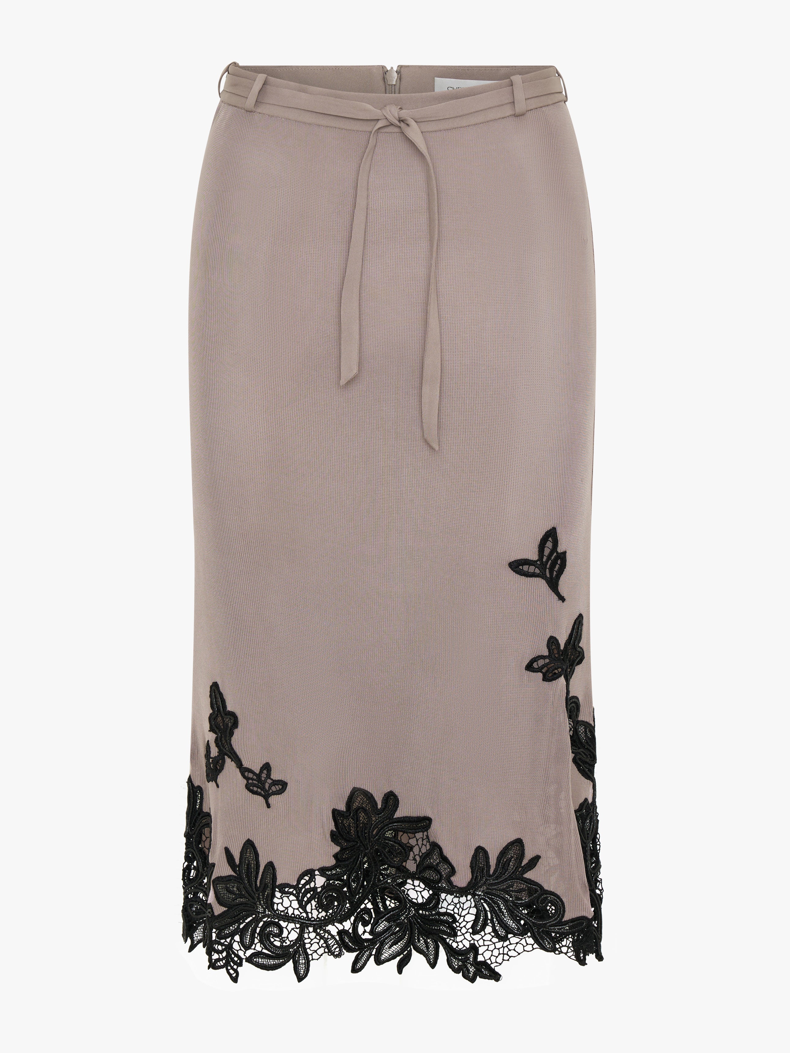 Hibiscus Embroidered Rib Skirt - Image 6
