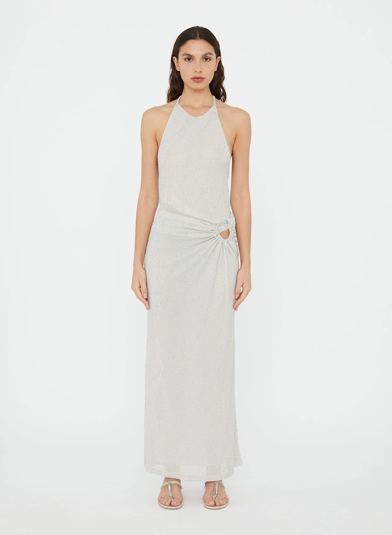 Imber Metallic Halter Top - Image 2