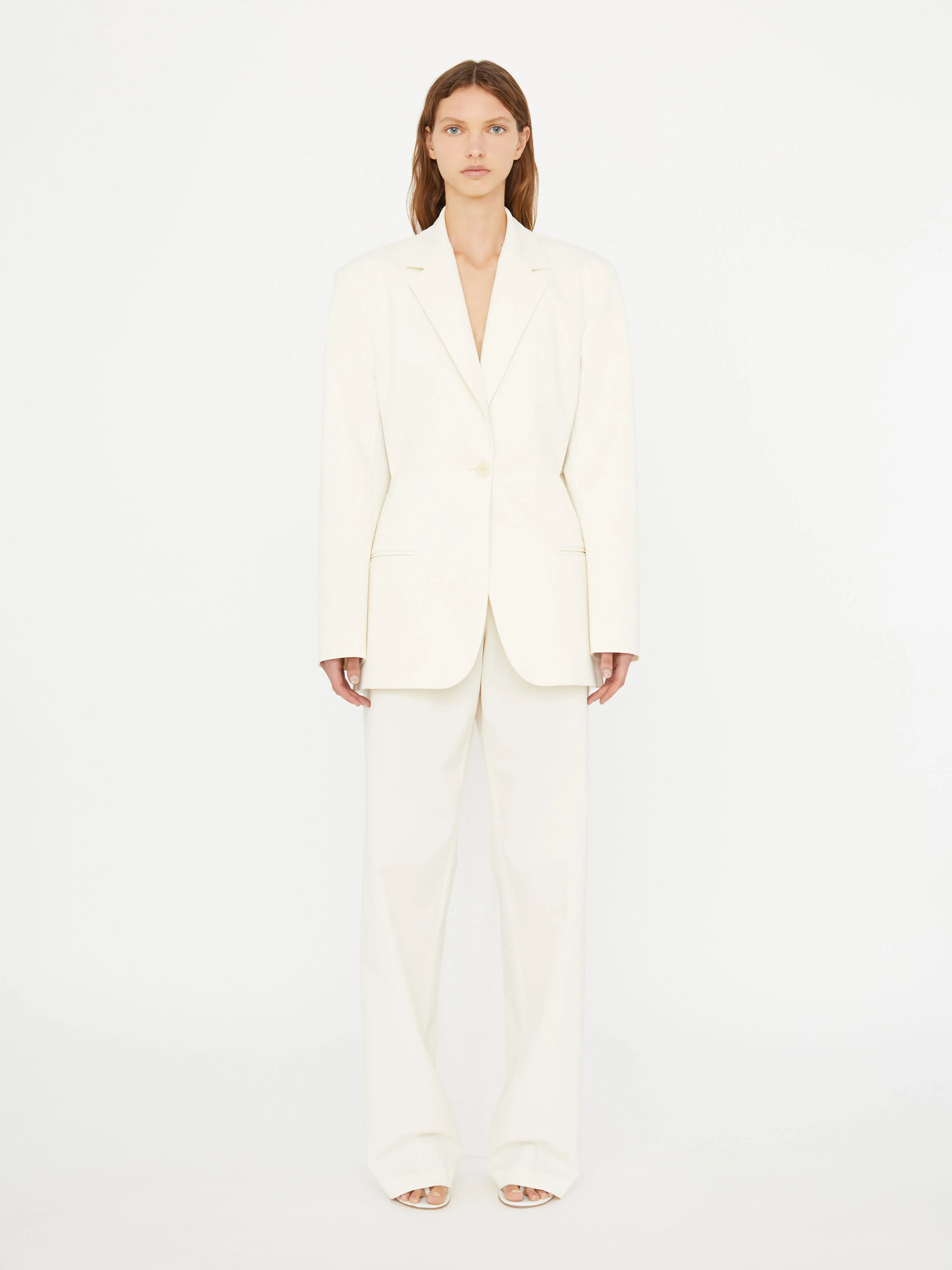 Intimate Bow Back Twill Blazer - Image 2