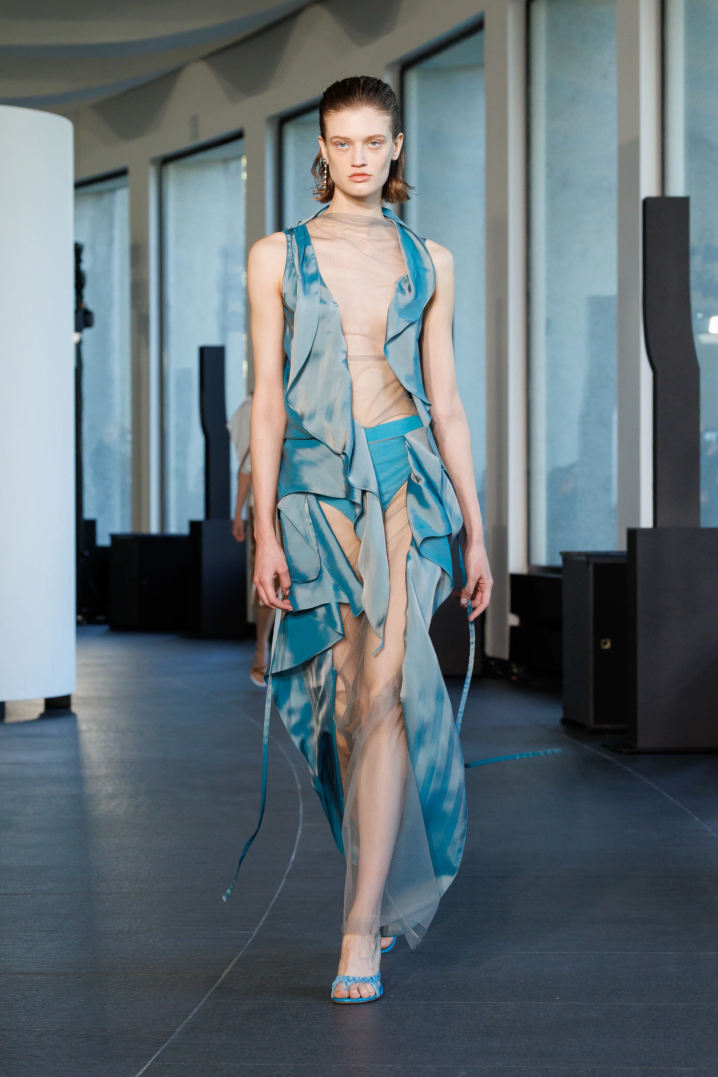 Kacere Towel Drape Column Skirt - Image 3
