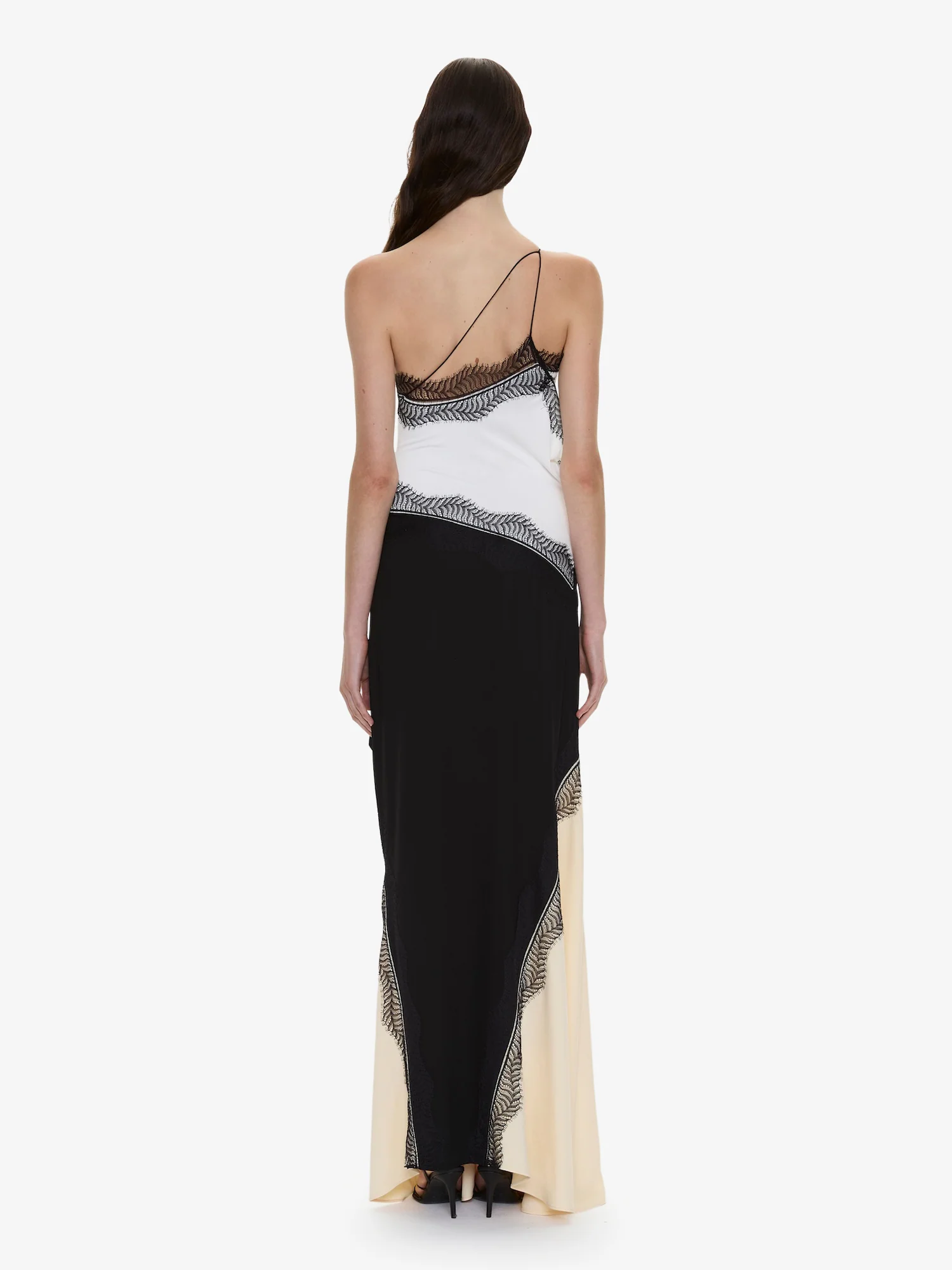Keira Split Lace One Shoulder Cutaway Dress - Image 6