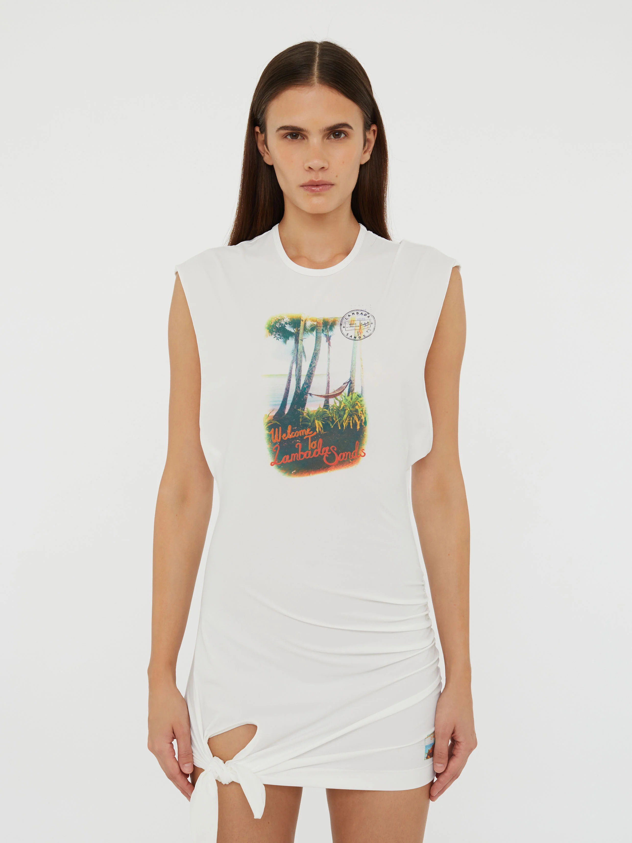 Lambada Sands Loophole Tie Mini Dress - Image 4