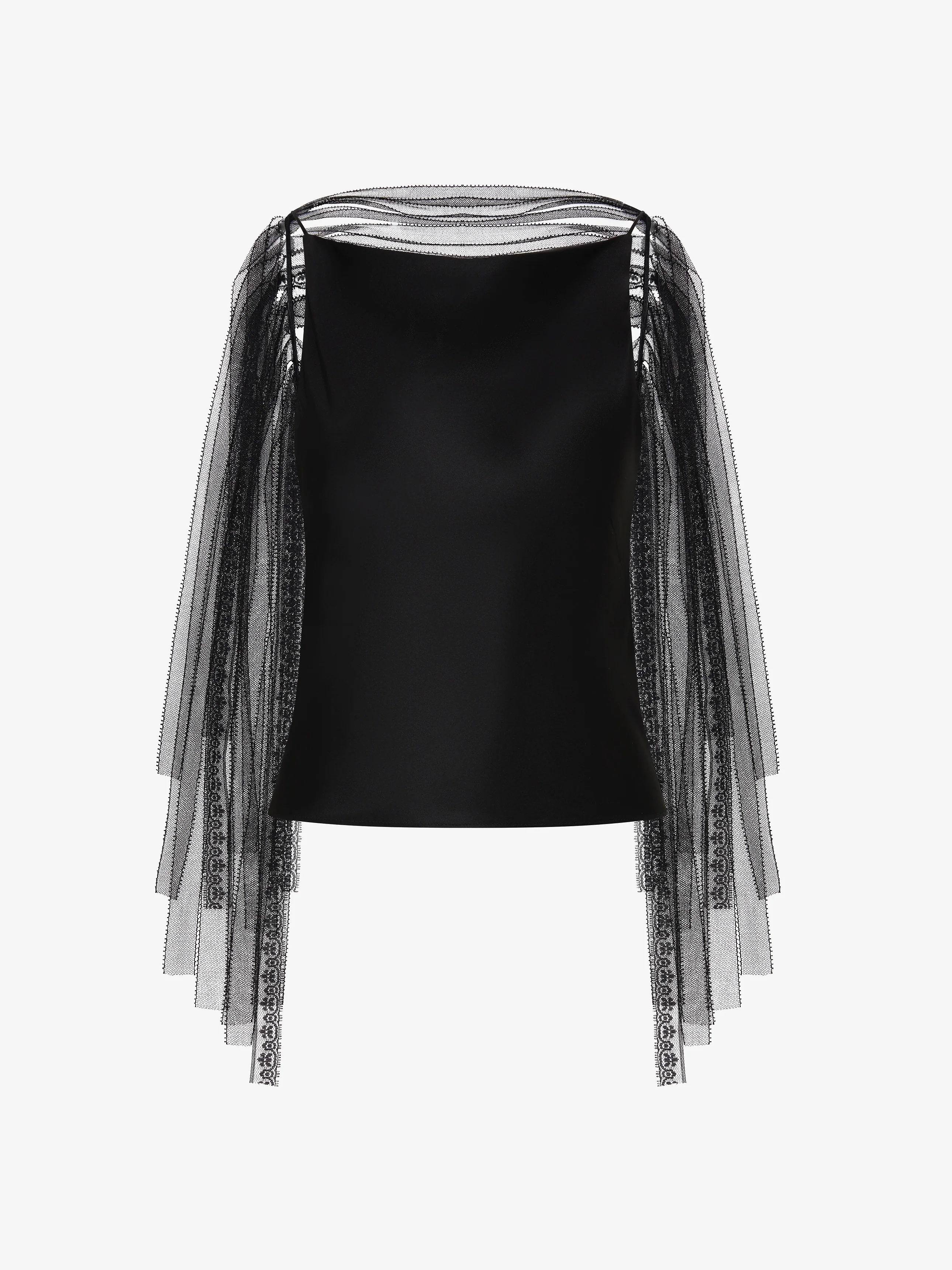 Lattice Lace Silk Top - Image 6