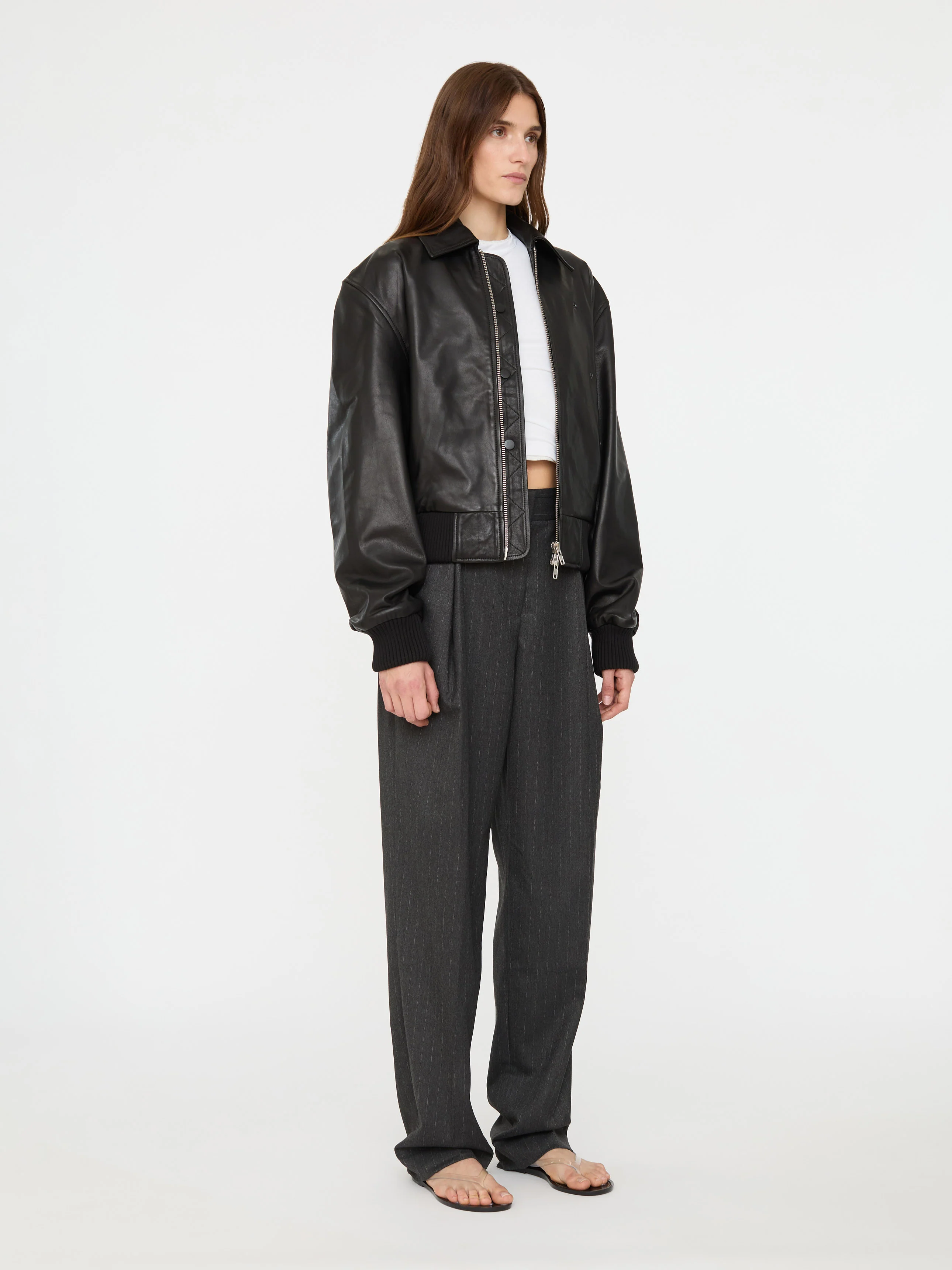 Leather Flight Bomber - Image 3