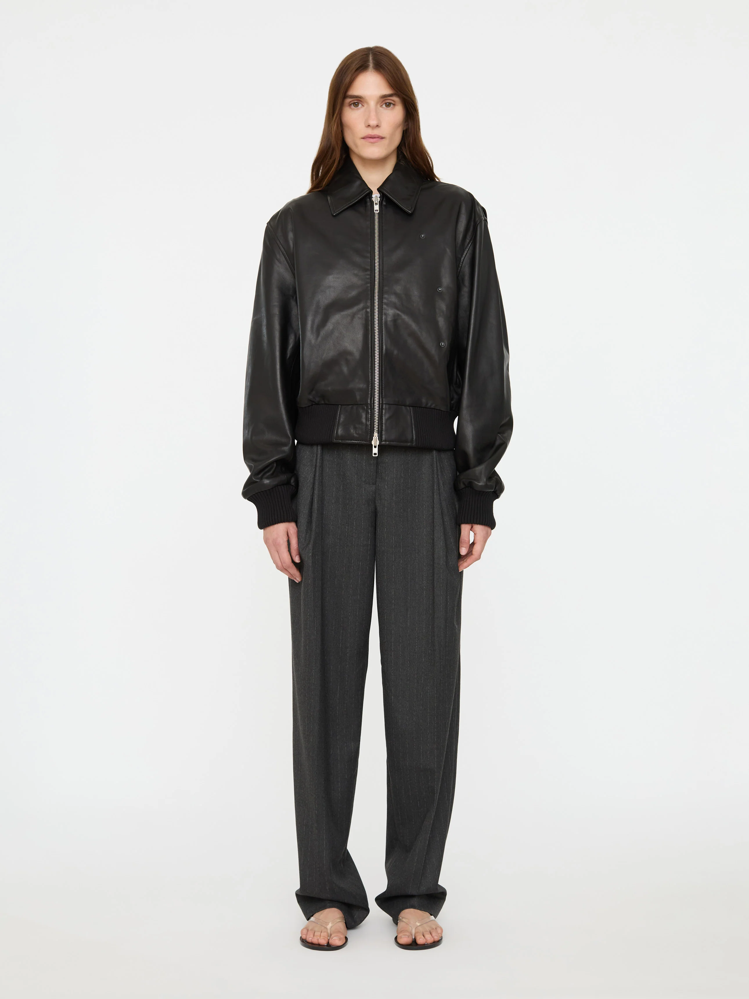 Leather Flight Bomber - Image 4