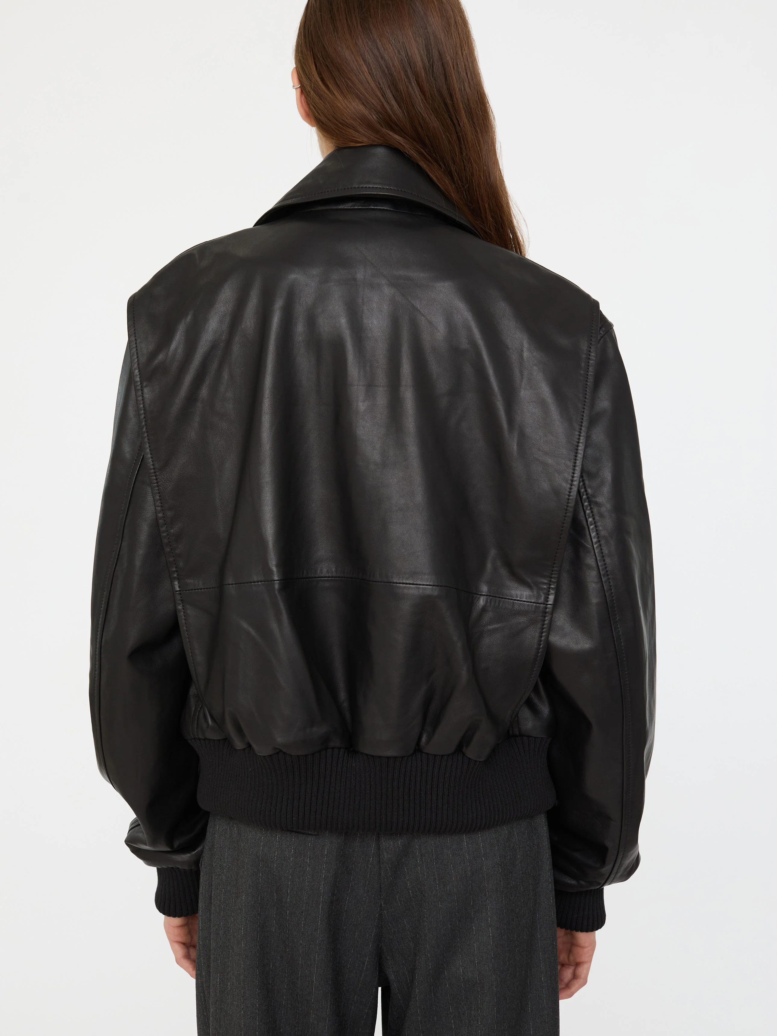 Leather Flight Bomber - Image 6