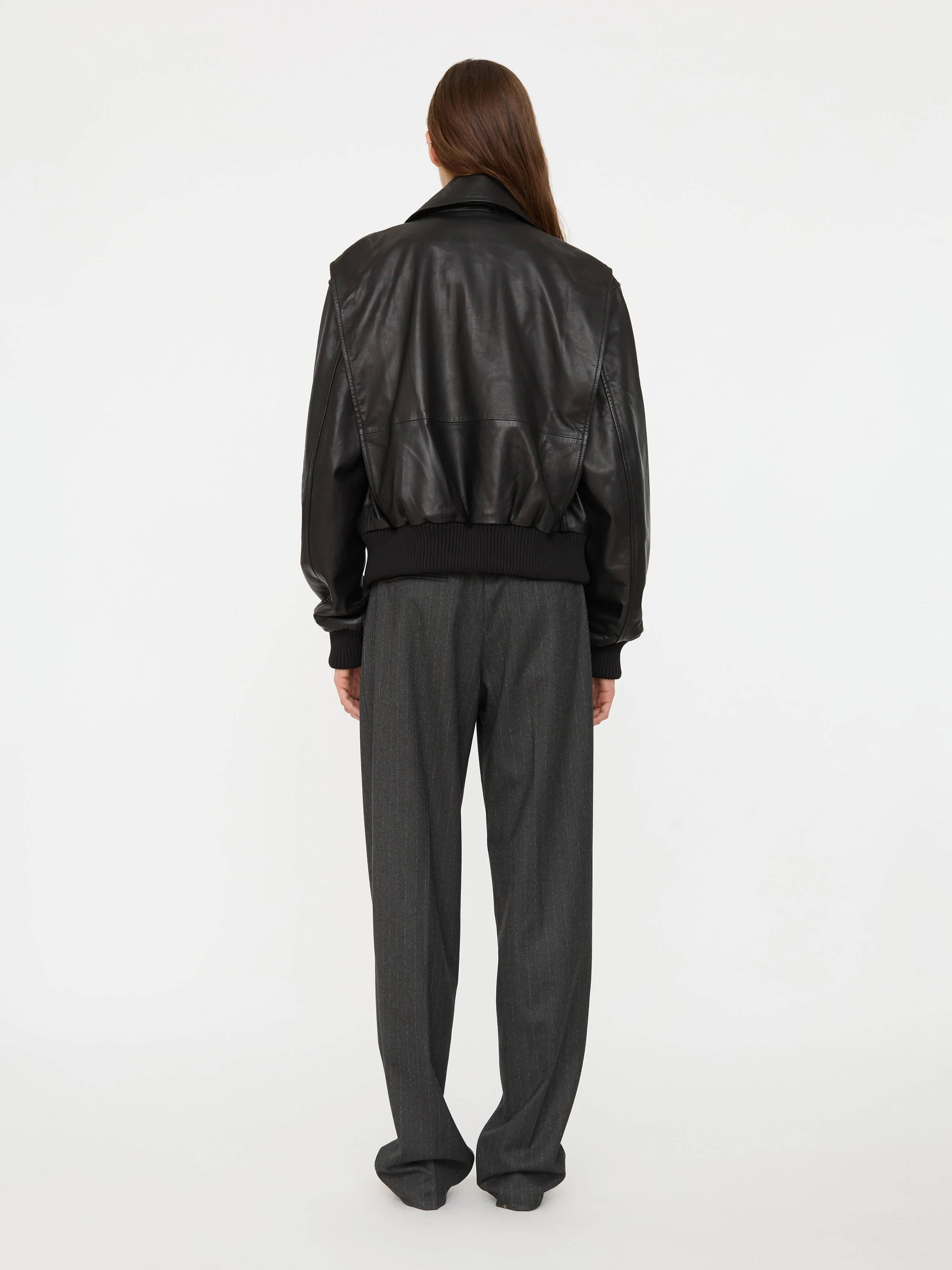 Leather Flight Bomber - Image 7