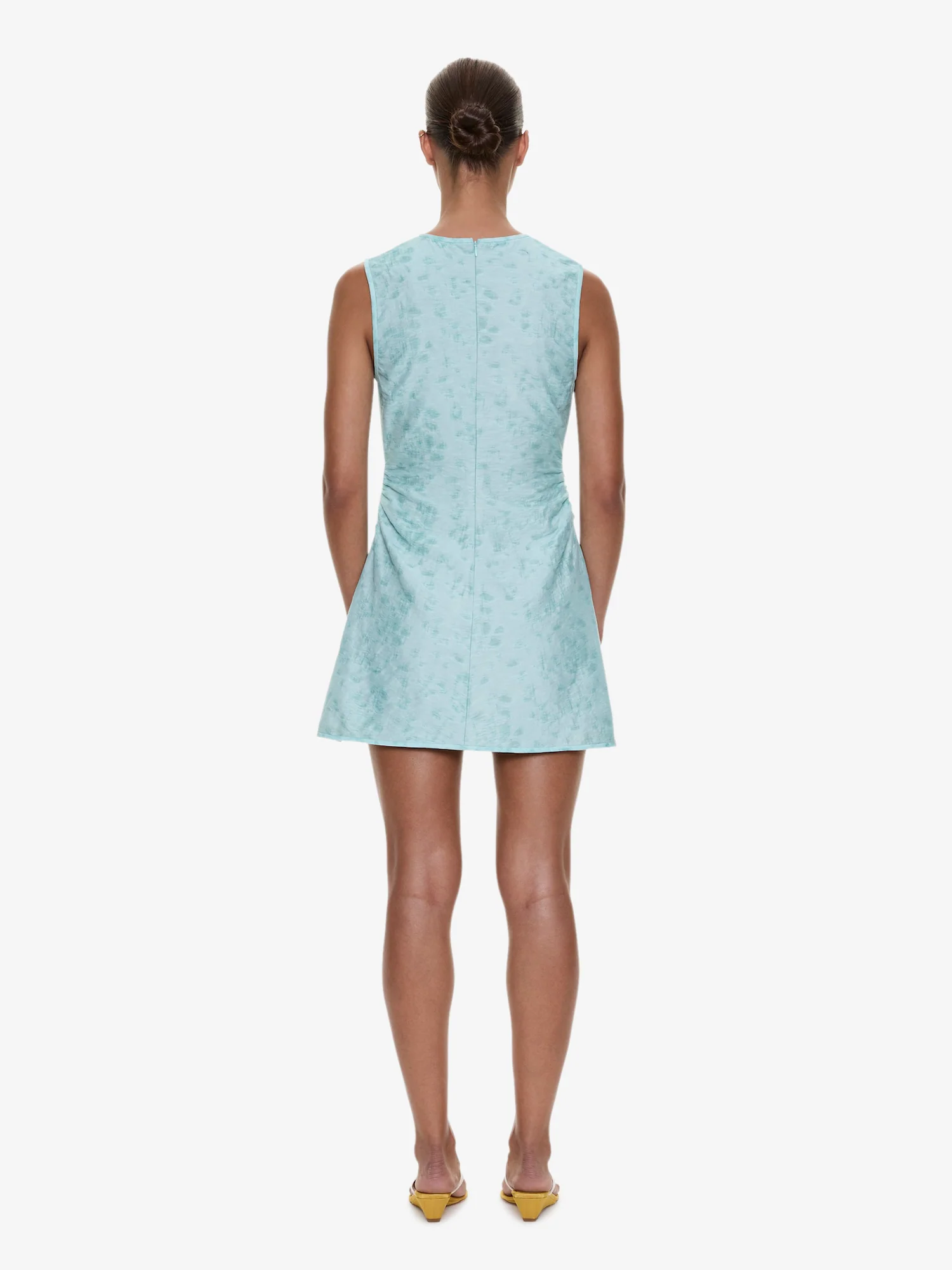 Light Leak Jacquard Loophole Mini Dress - Image 4
