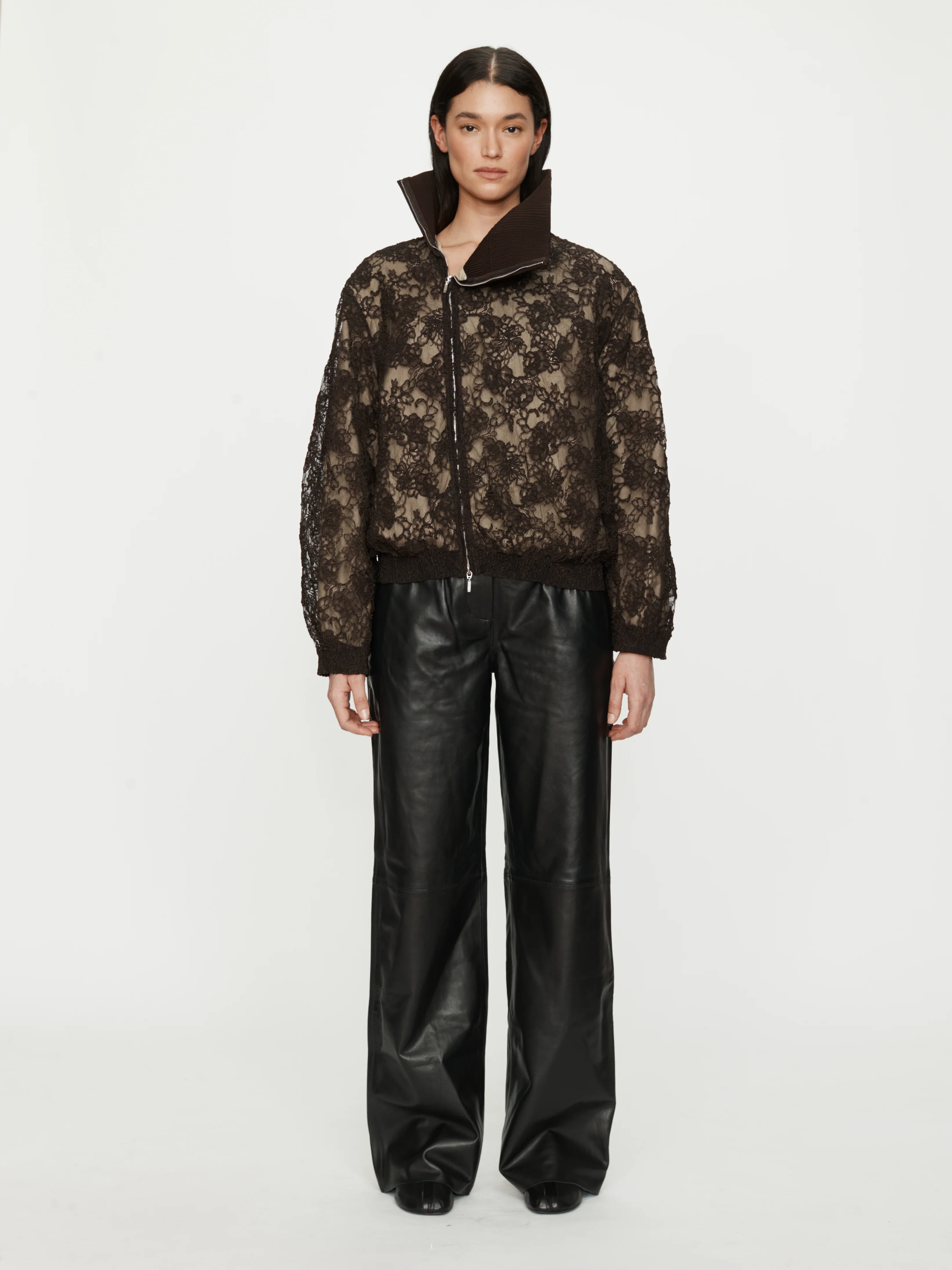 Mahara Lace Bomber Jacket - Image 2