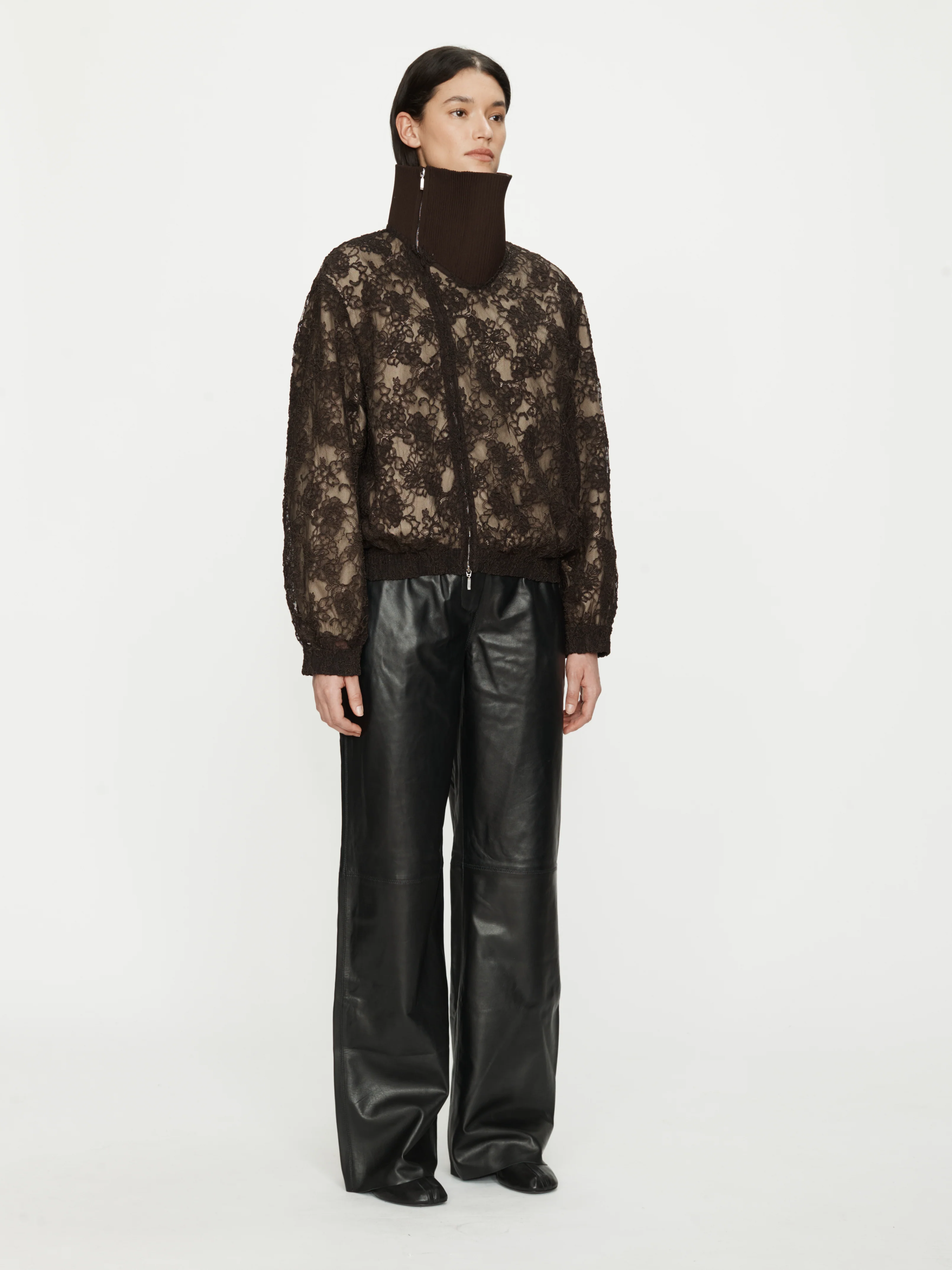 Mahara Lace Bomber Jacket - Image 3