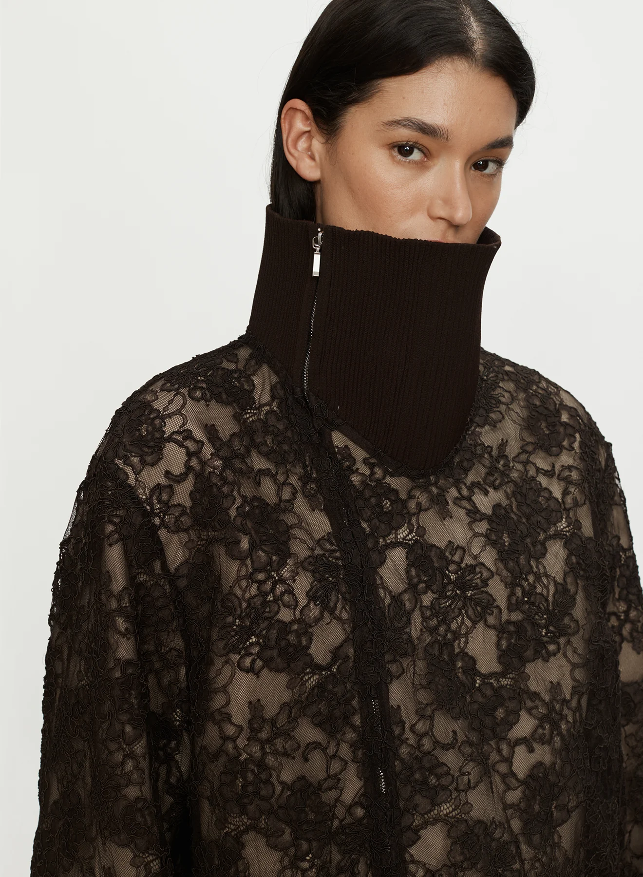 Mahara Lace Bomber Jacket - Image 4