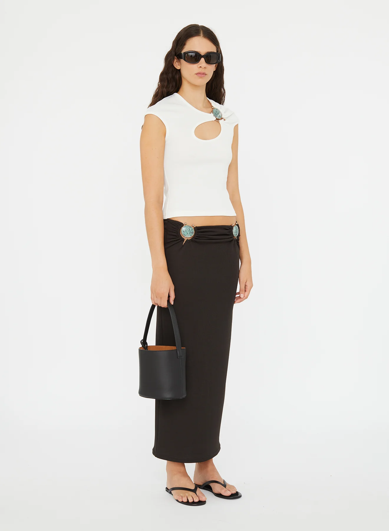 Mineral Stone Ruched Skirt - Image 3