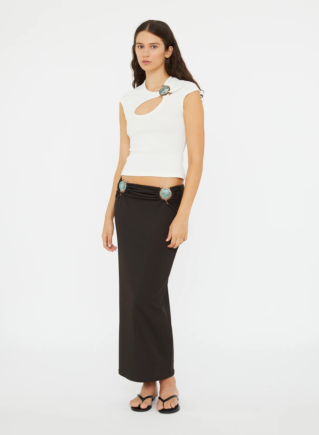 Mineral Stone Ruched Skirt - Image 4