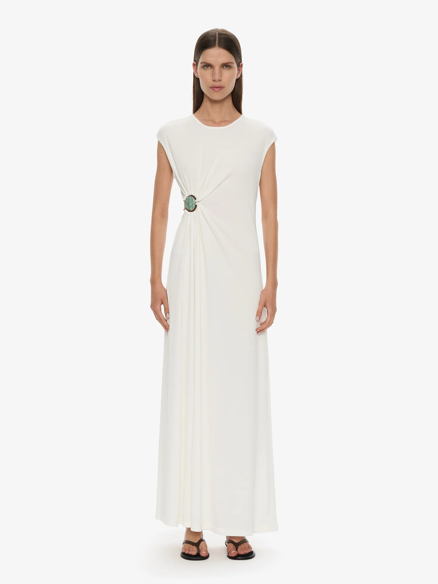Mineral Stone Ruched Tank Dress
