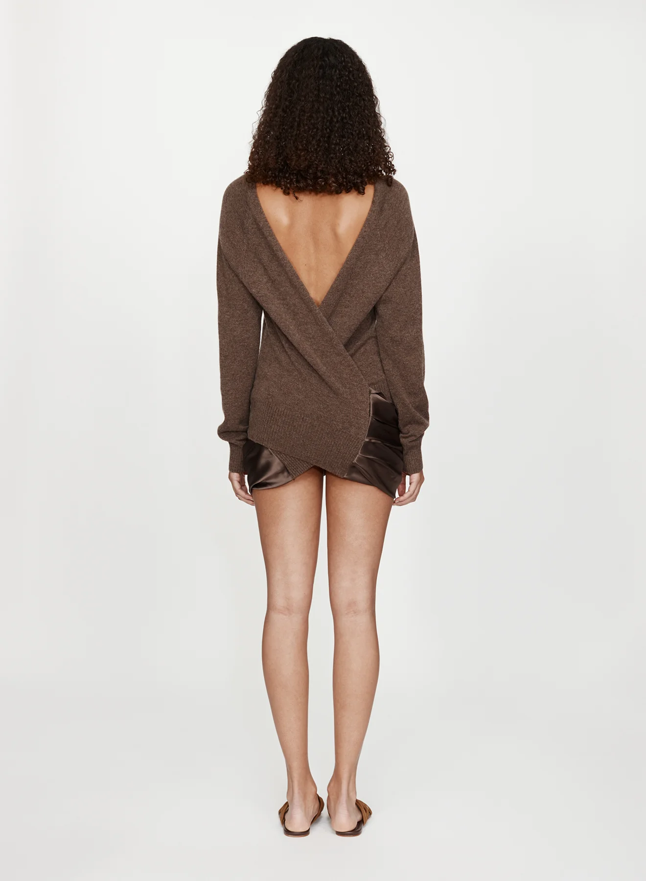 Monument Cummerbund Silk Mini Dress - Image 3