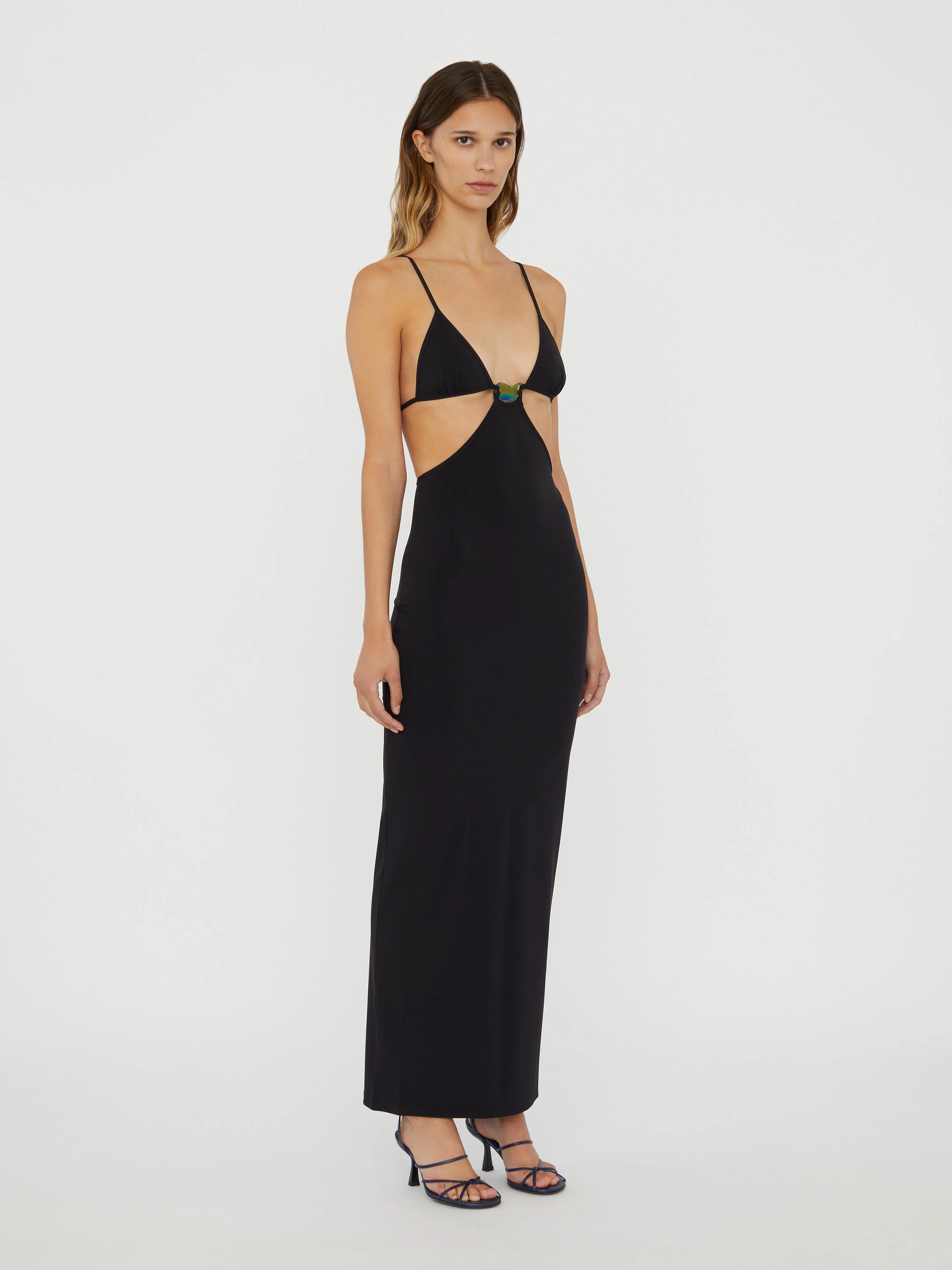Moodstone Cutaway Lycra Dress - Image 3