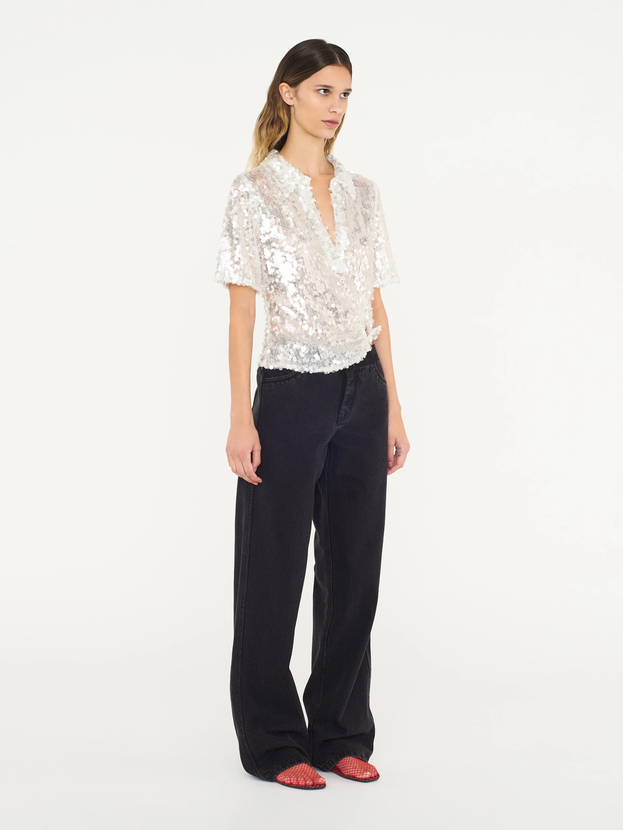 Opaline Sequin Polo - Image 3