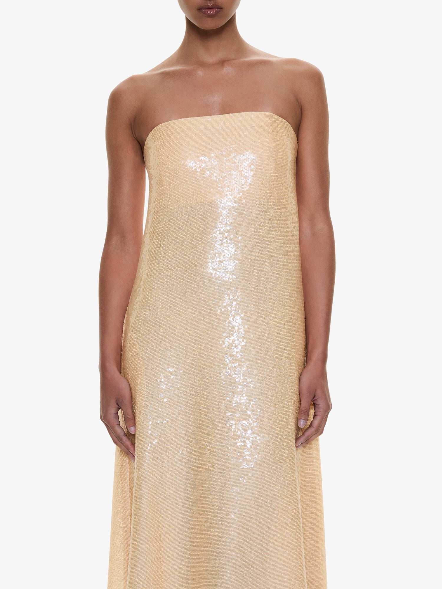 Opaline Sequin Strapless Gown - Image 3