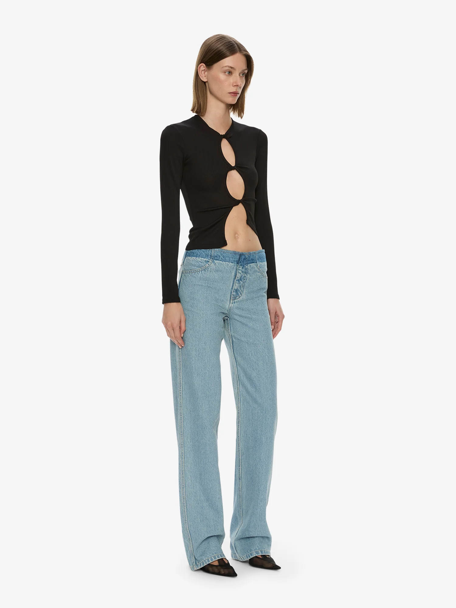 Open Twist Long Sleeve Top - Image 4