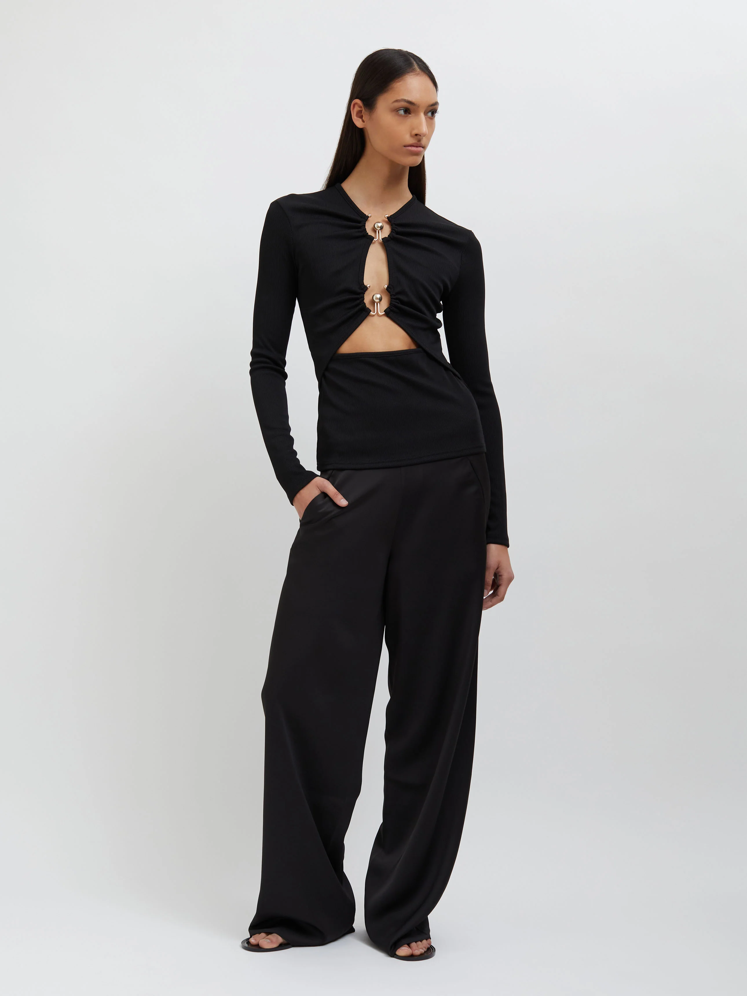 Orbit Ruched Long Sleeve Top - Image 6