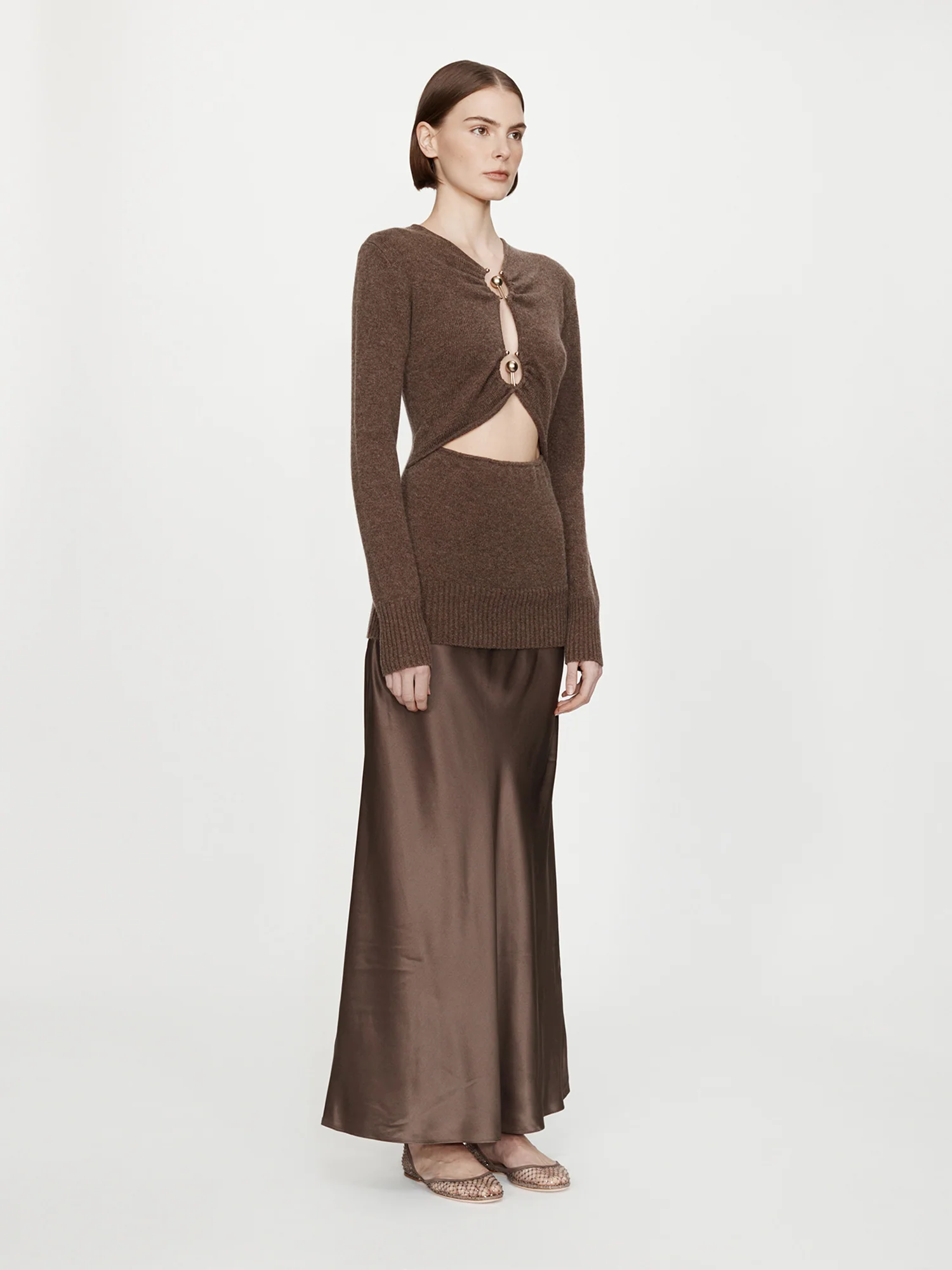 Orbit Ruched Monument Long Sleeve Dress - Image 2
