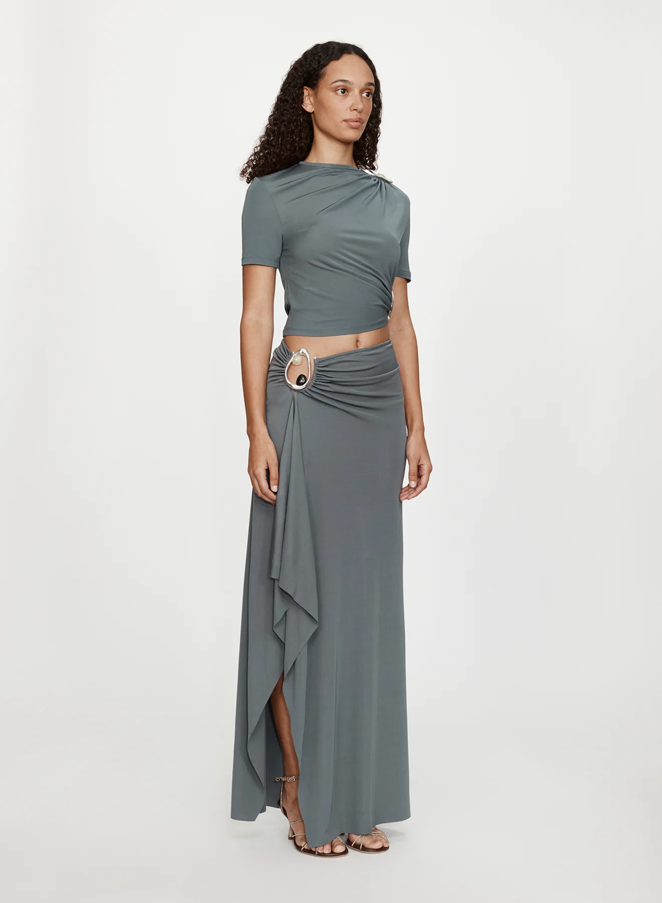 Orica Crystal Cascade Jersey Skirt - Image 2