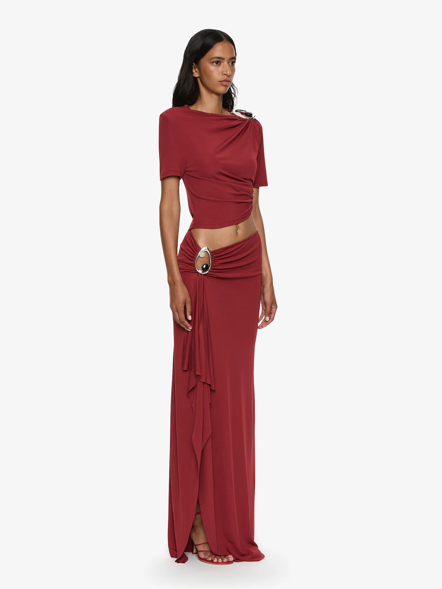 Orica Crystal Cascade Jersey Skirt - Image 2