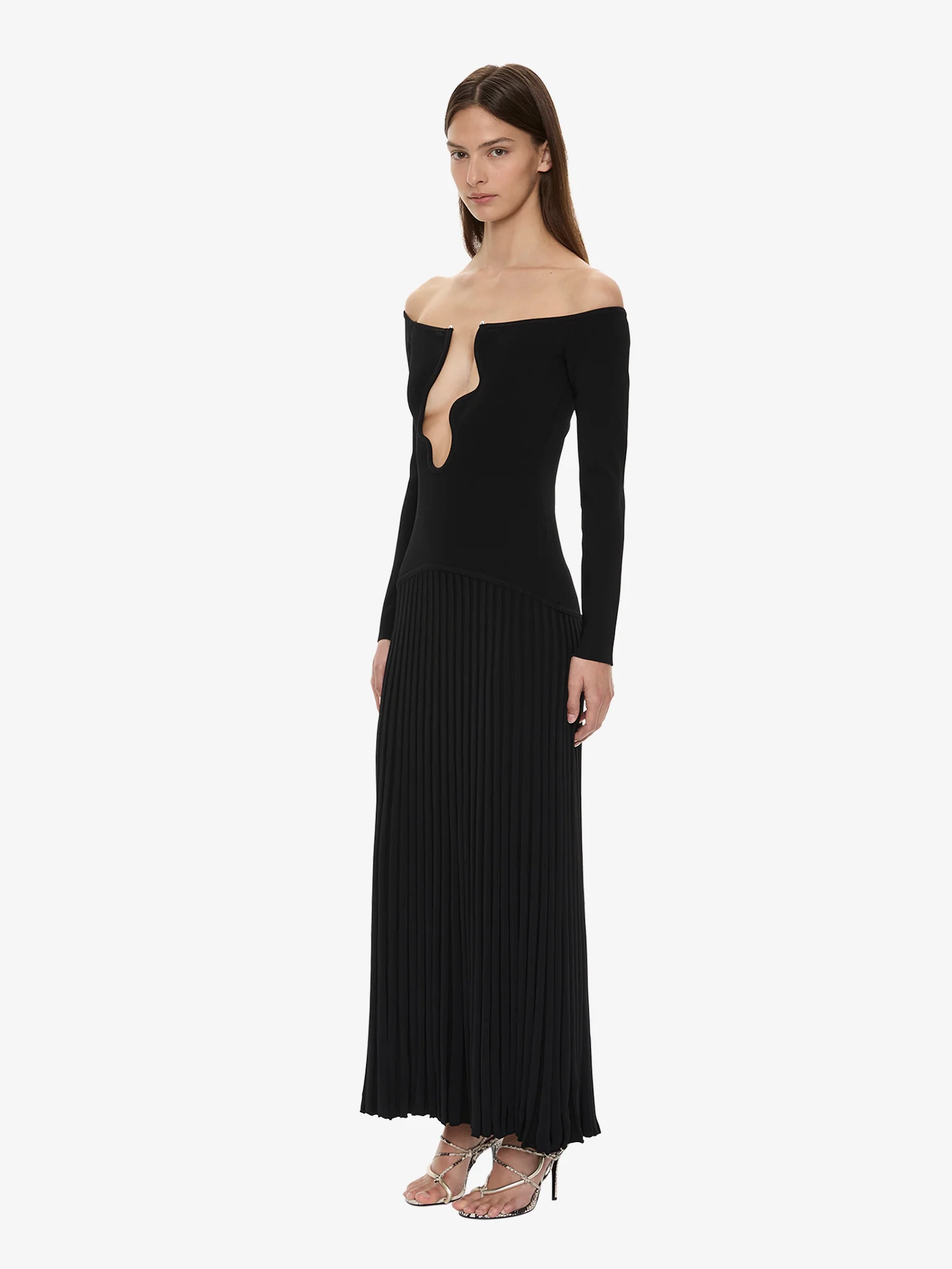 Salacia Pleated Off Shoulder Dress - Image 2