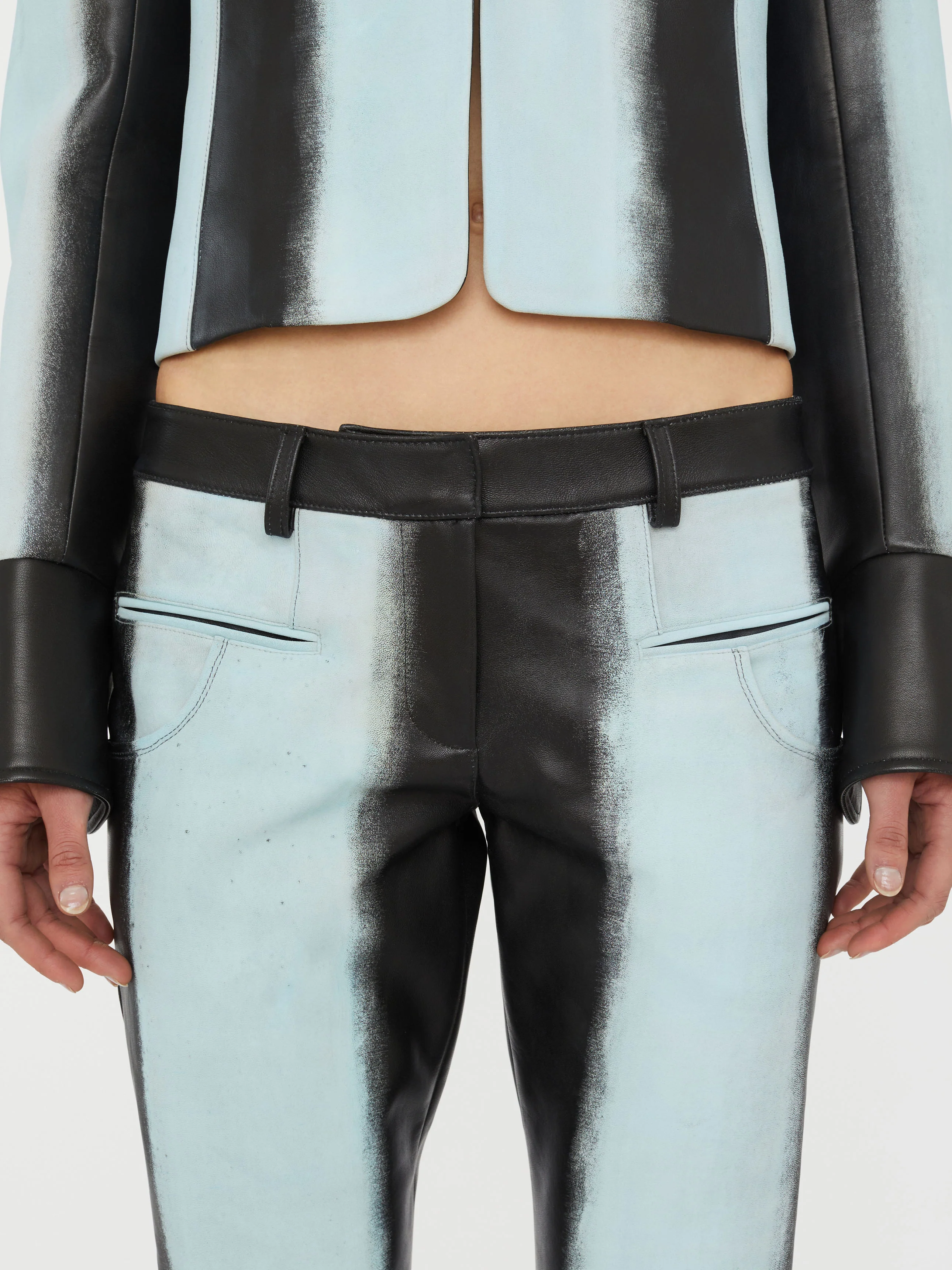 Scuffed Leather Jean - Image 4