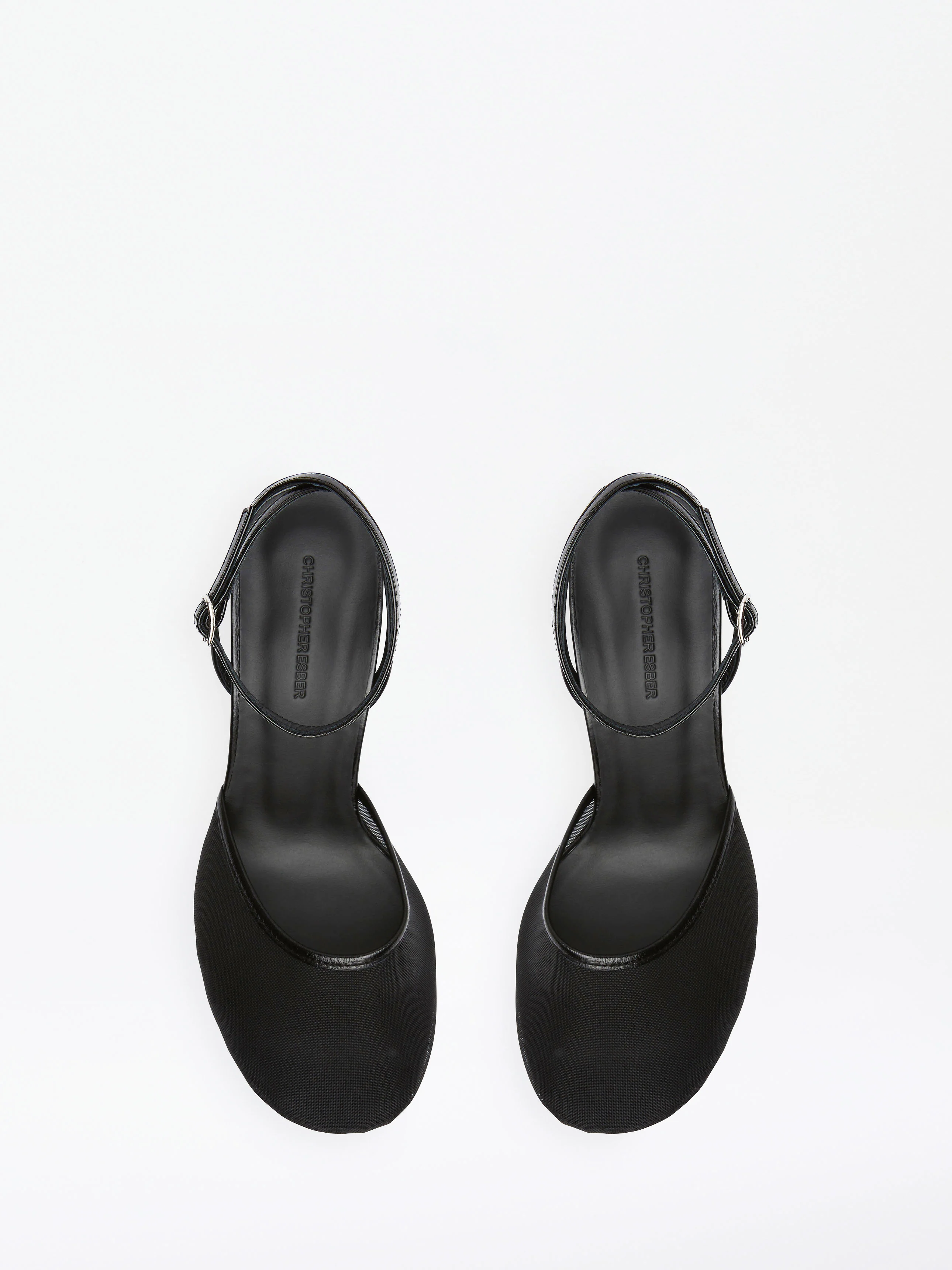 Sheer Mesh Mary Jane Heel - Image 4