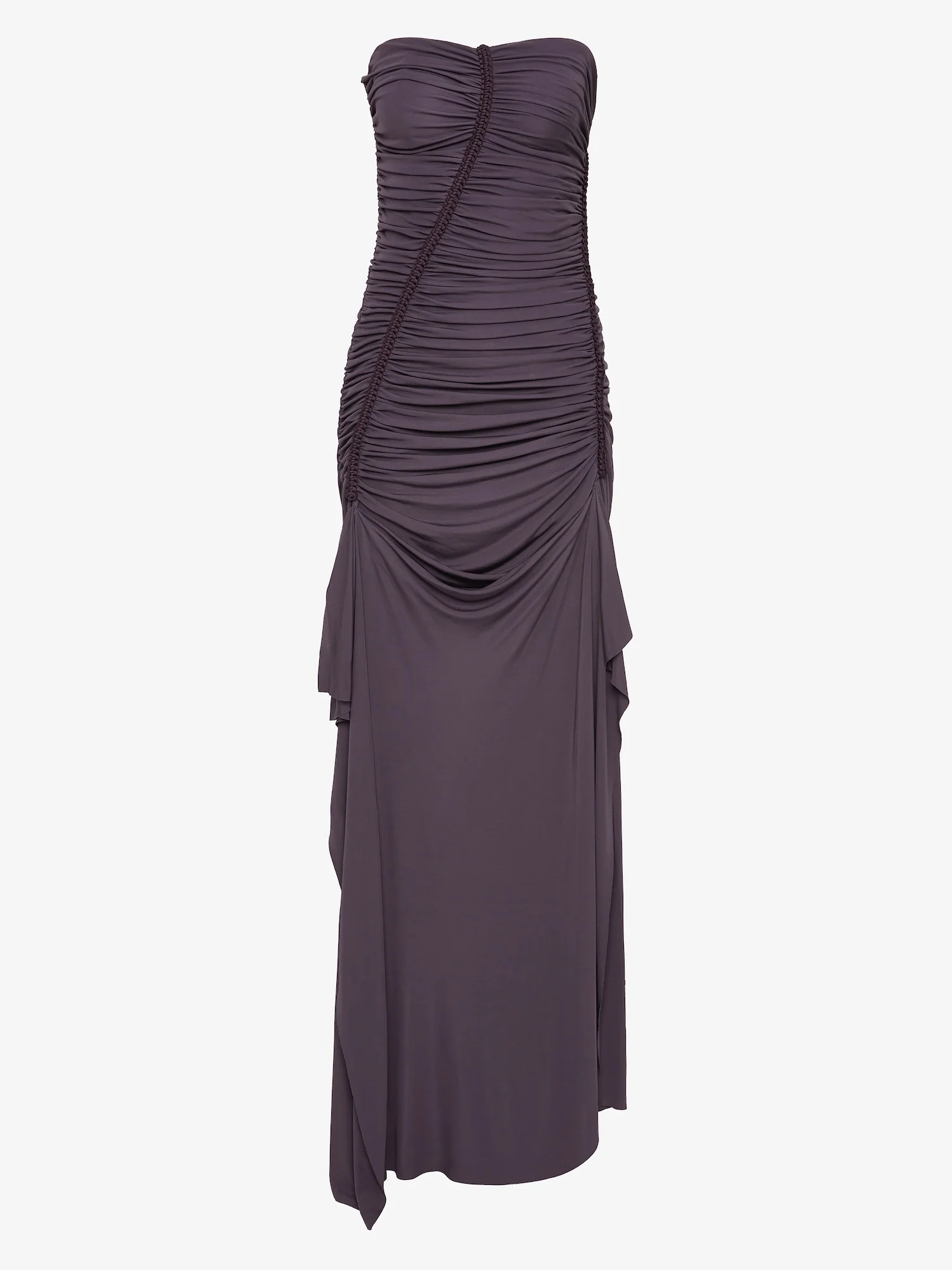 Shibari Jersey Ruche Strapless Dress - Image 6