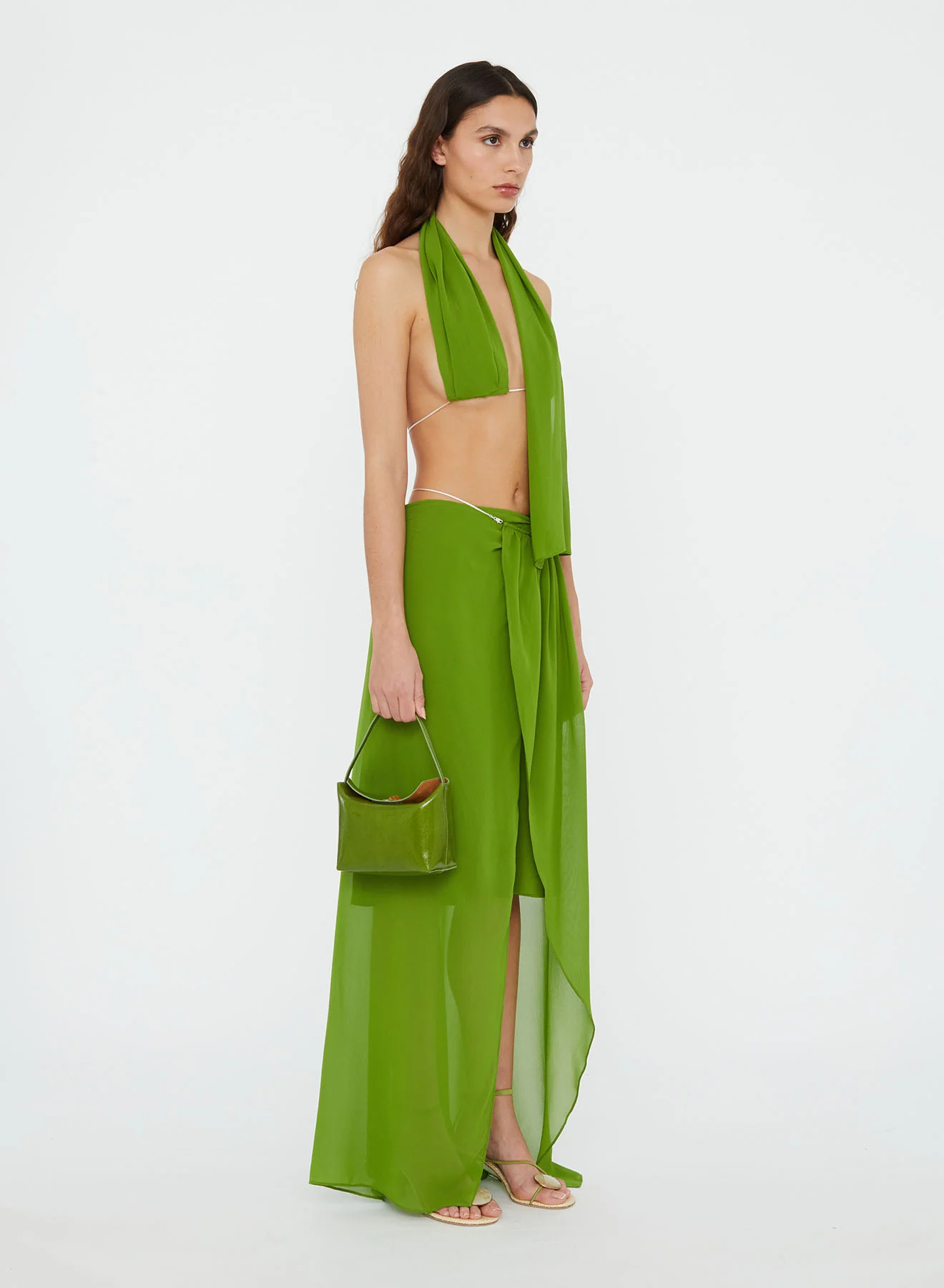 Silk Chain Sarong Skirt - Image 2