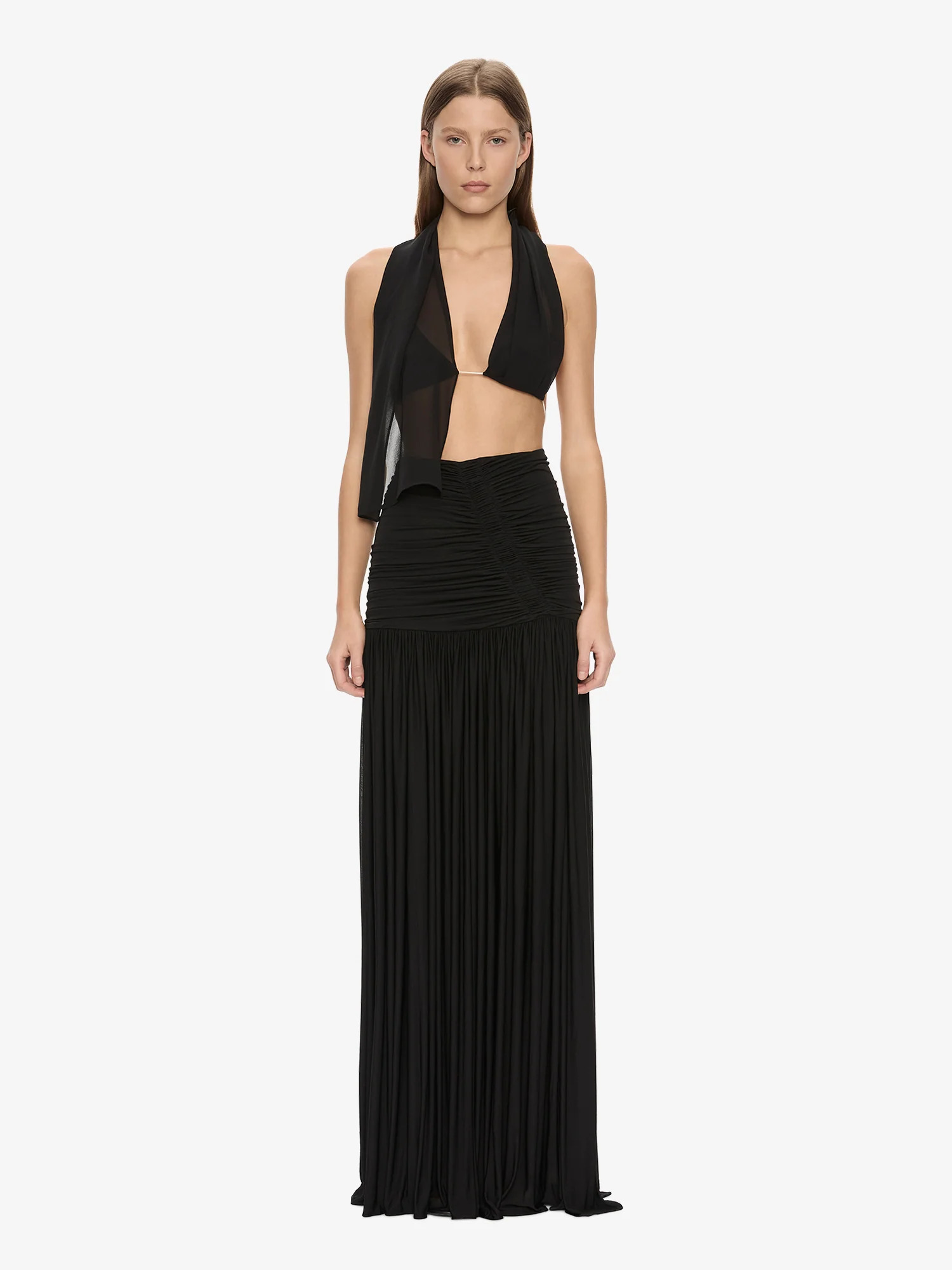 Silk Scarf Chain Bra Top - Image 2