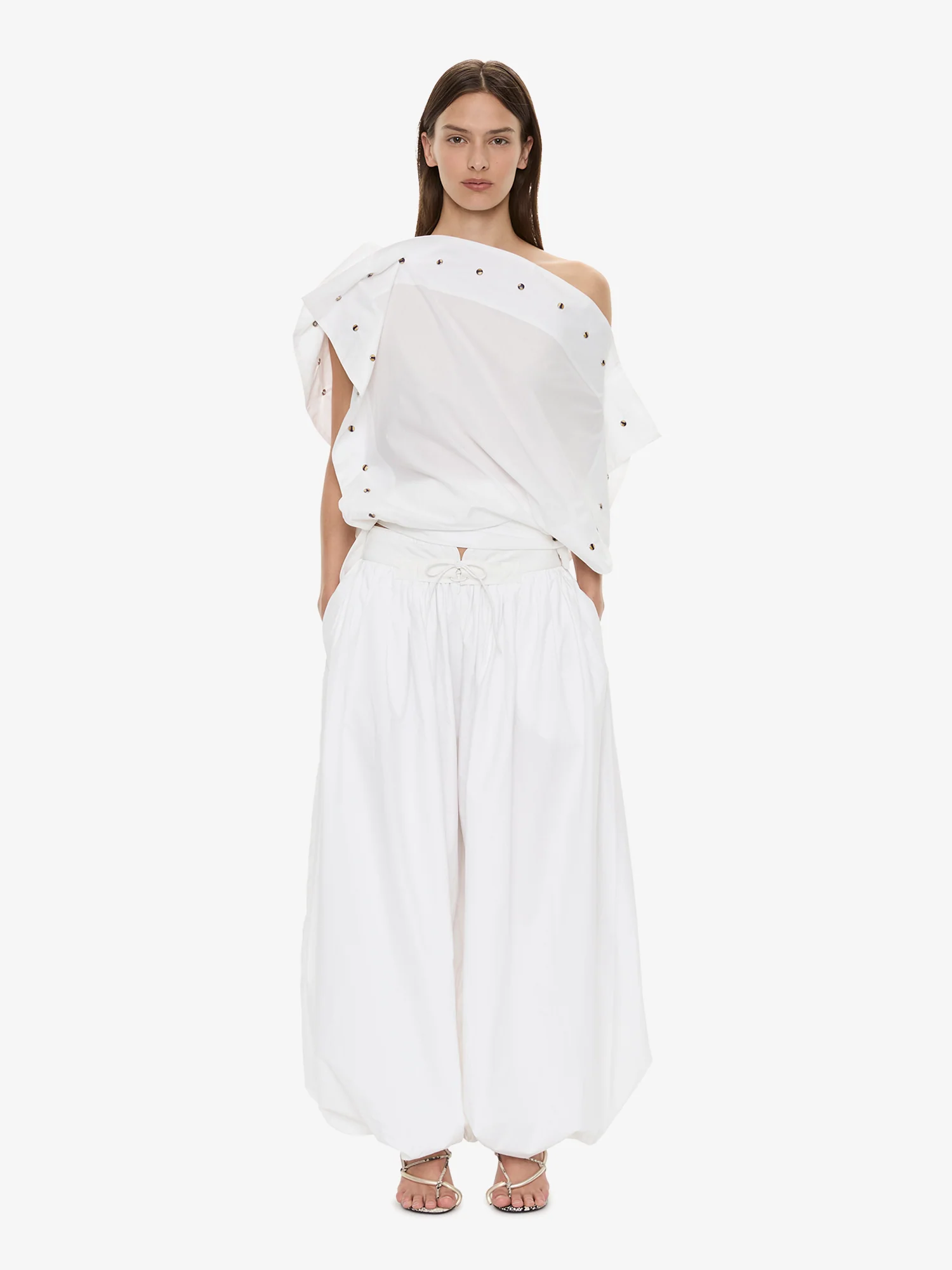 Spiral Stone Snap Poplin Top - Image 2