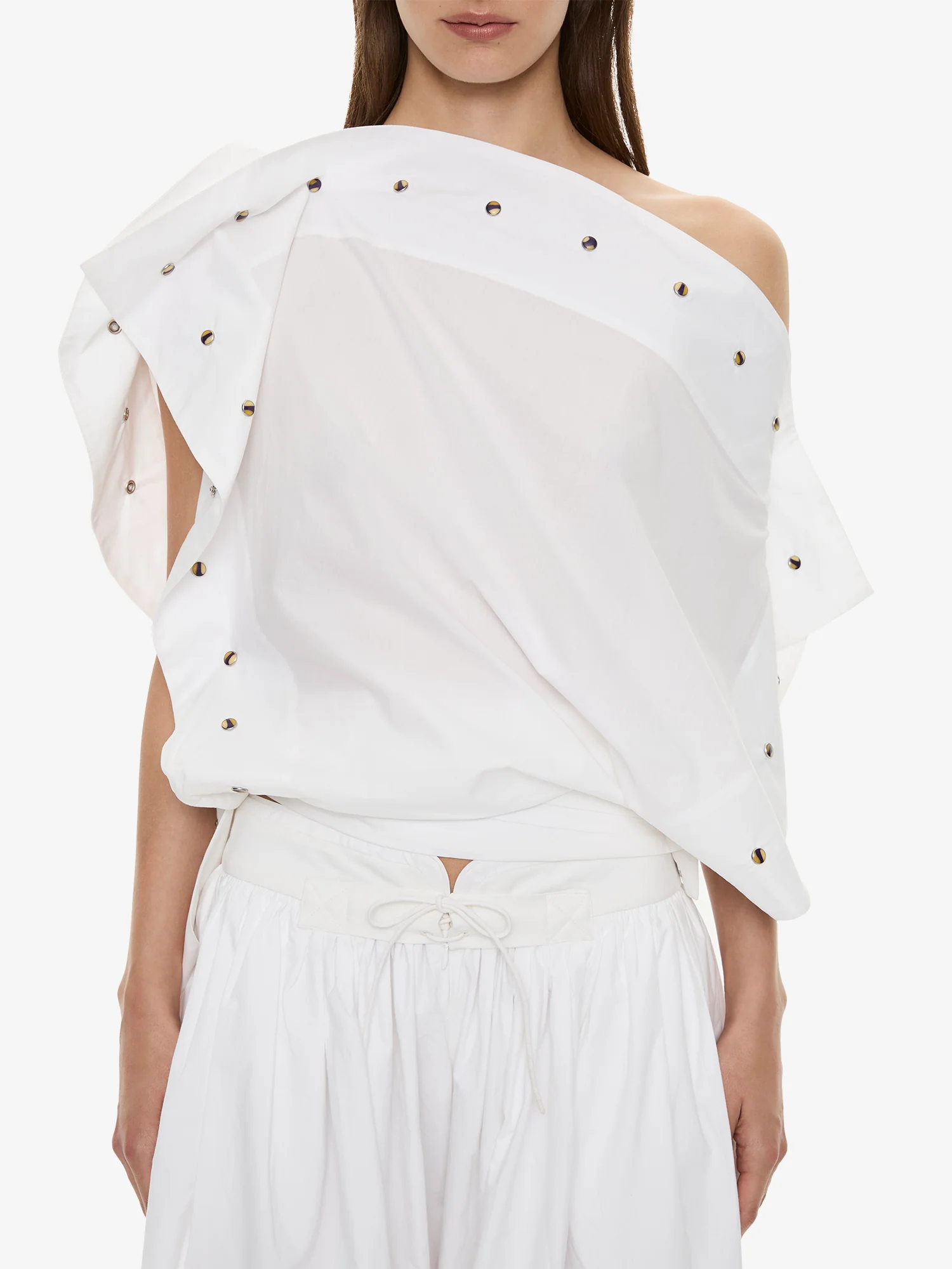 Spiral Stone Snap Poplin Top - Image 3