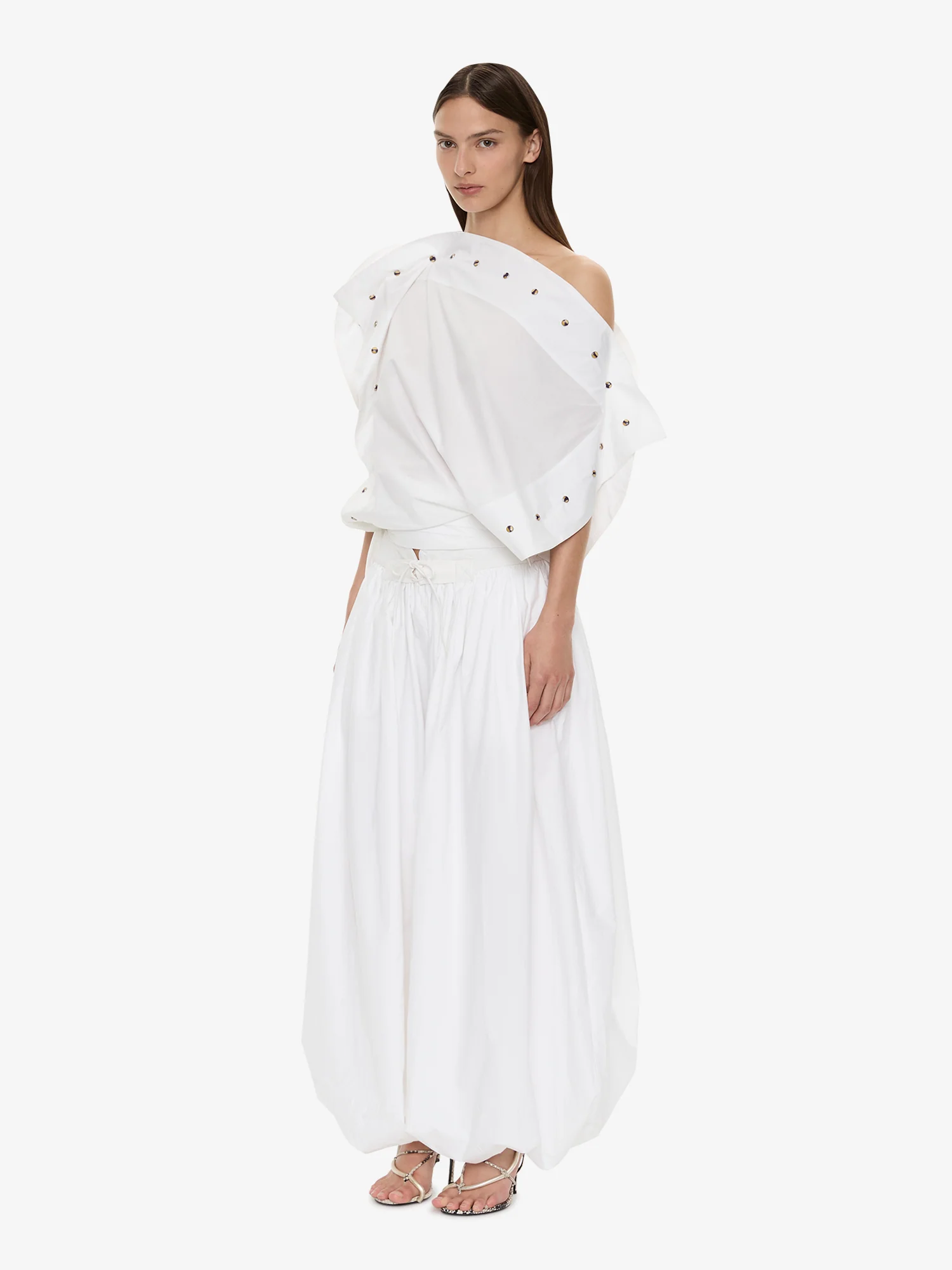Spiral Stone Snap Poplin Top - Image 4