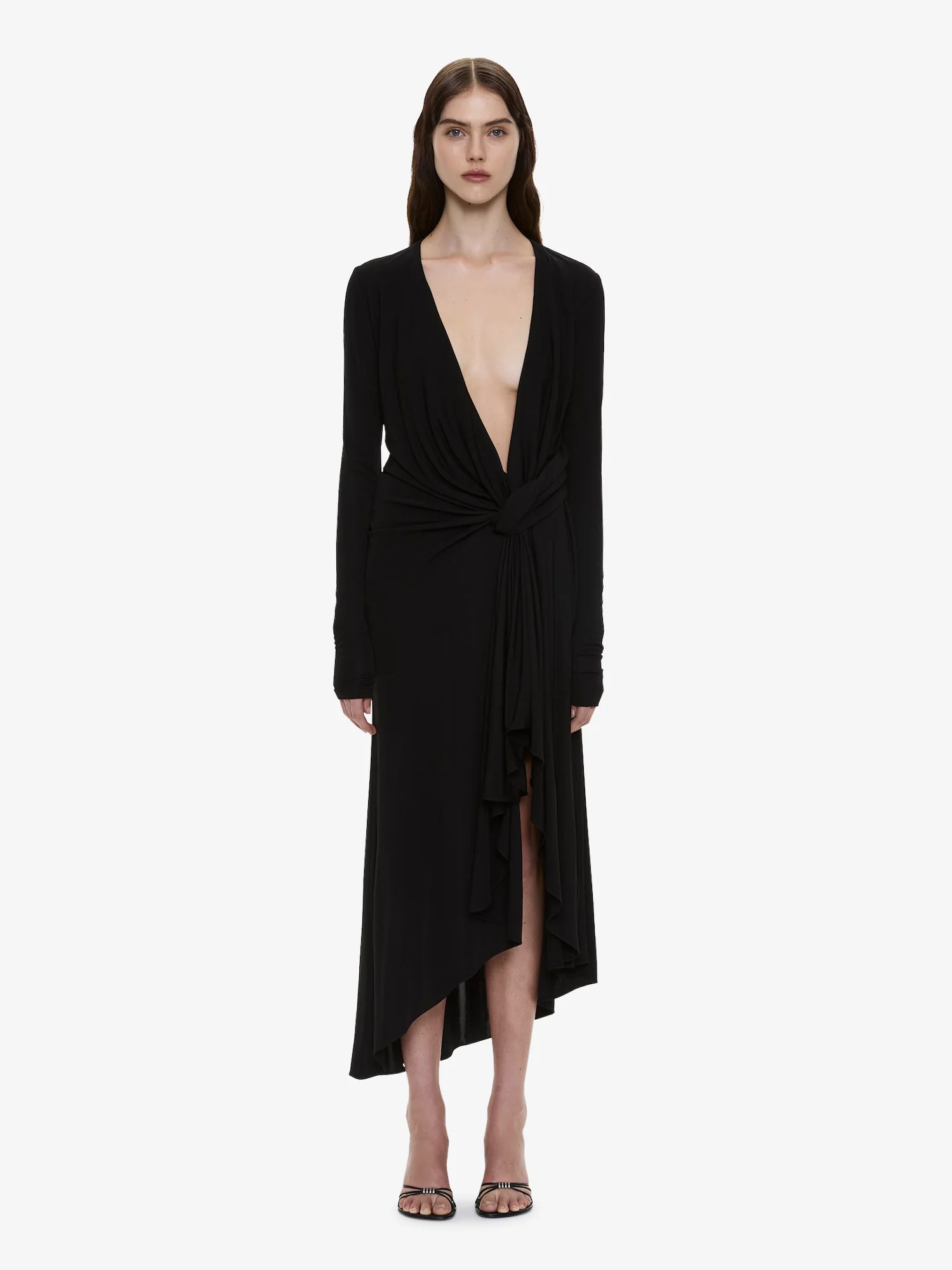 Spire Cascade Long Sleeve Dress