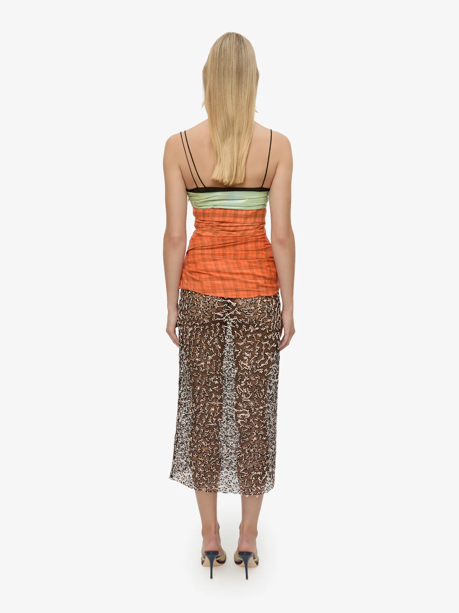 Spliced Bustier Fragment Lace Dress - Image 5