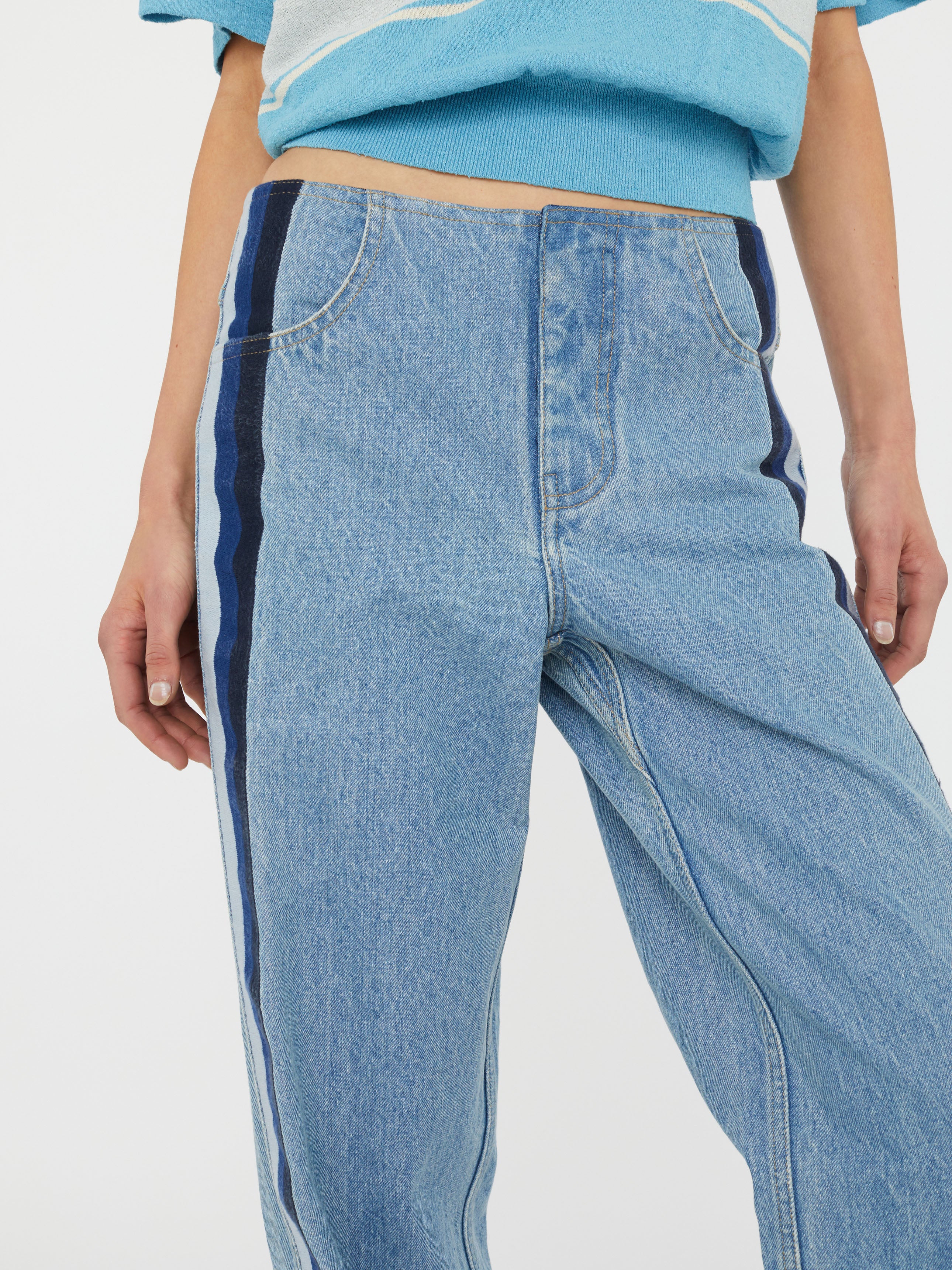 Streaked Denim Jean - Image 6