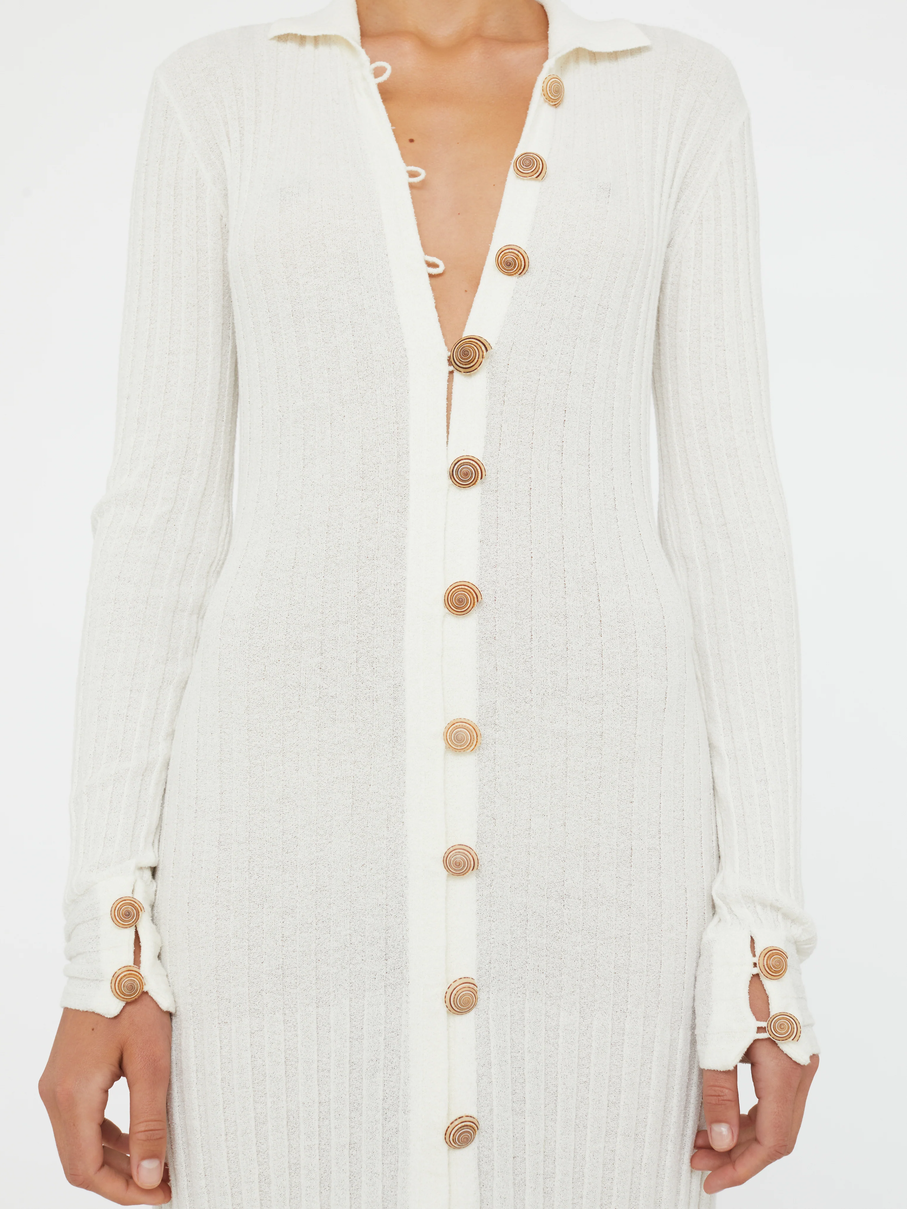 Sundial Shell Knit Cardigan Dress - Image 3
