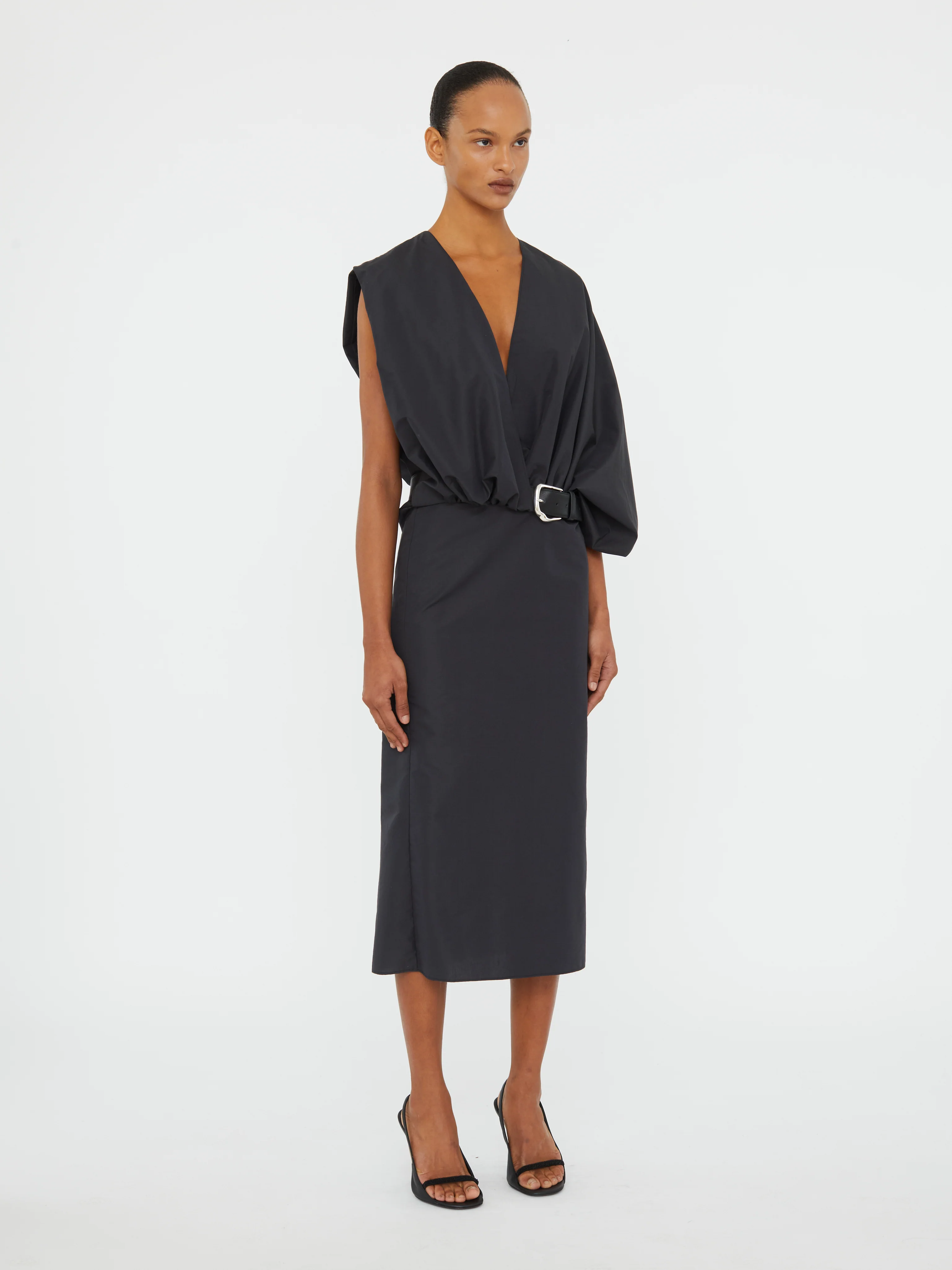 Swaddled Taffeta Dress - Image 2